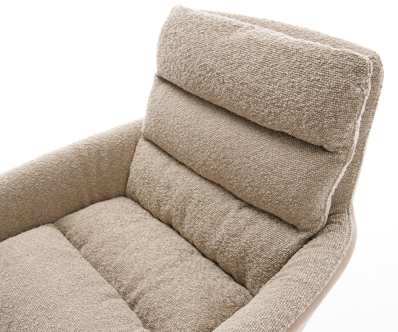 Draaistoel Abelia-Flex met armleuning materiaalmix mud kruispoot afwerking met titanium 360° draaibaar 4