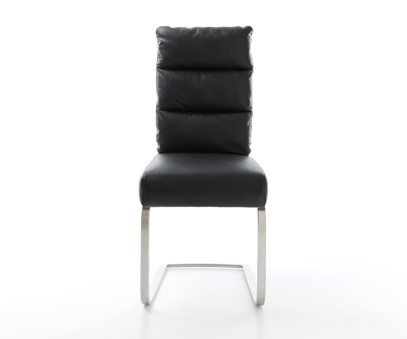 Sledemodel Pela-Flex echt leer zwart sledemodel vlak roestvrij staal pocketveer kern 1 Sledemodel Pela-Flex echt leer zwart sledemodel vlak roestvrij staal pocketveer kern 1