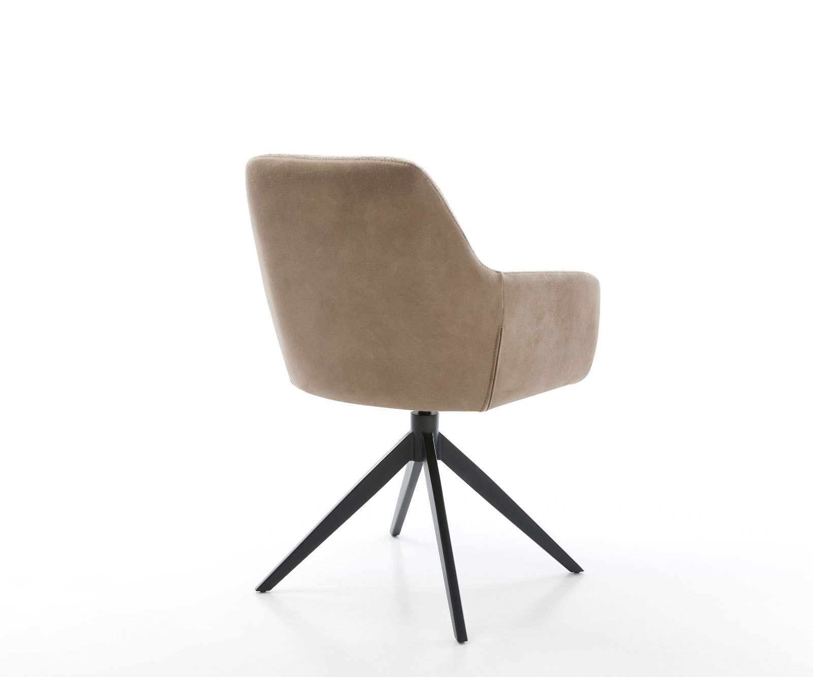 Draaistoel Pejo-Flex materiaalmix mud kruisframe breed zwart 360° draaibaar rocker-functie pocketveer kern 4