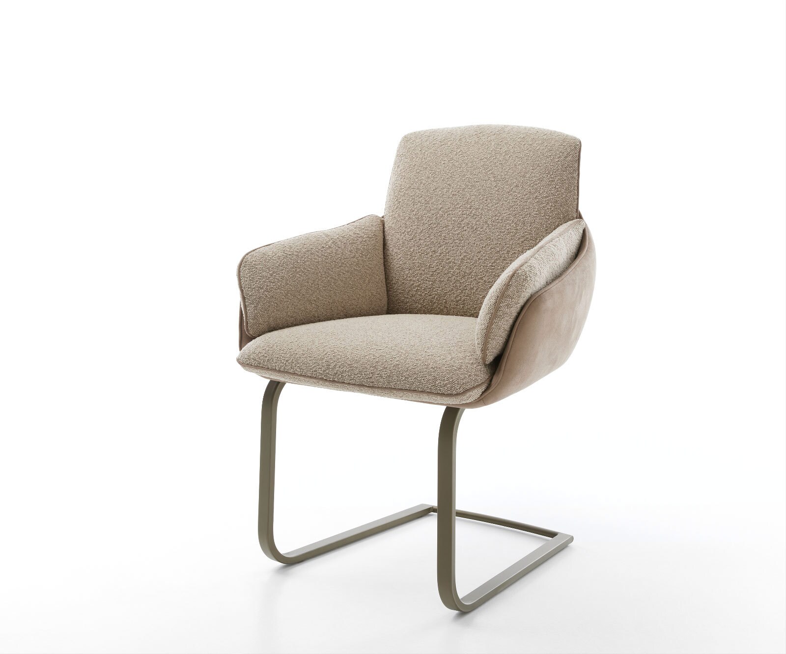 Sledemodel Luan-Flex met armleuning materiaalmix mud sledemodel vlak afwerking met titanium Sledemodel Luan-Flex met armleuning materiaalmix mud sledemodel vlak afwerking met titanium