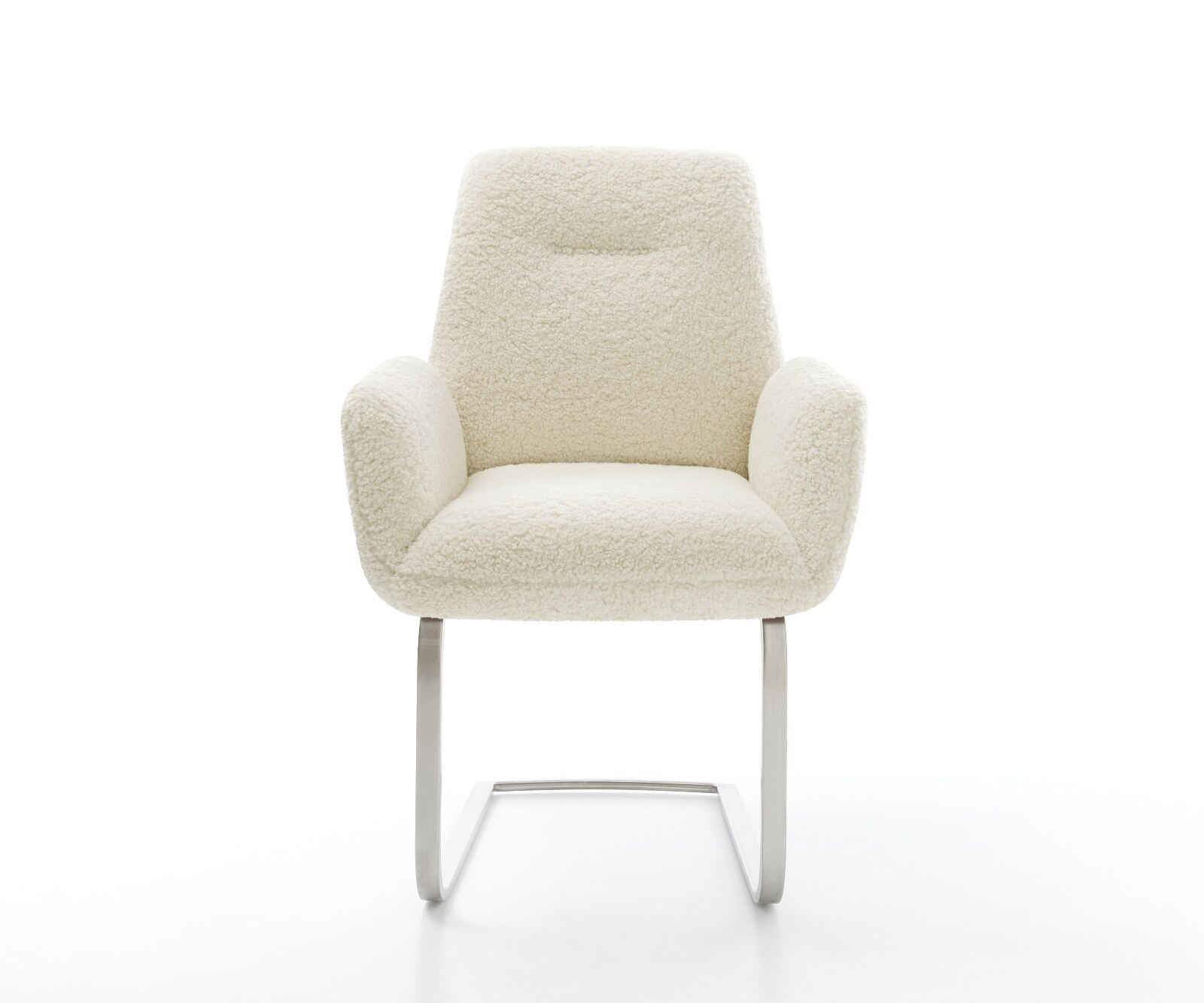 Sledemodel Zoa-Flex teddy beige sledemodel vlak roestvrij staal pocketveer kern 2