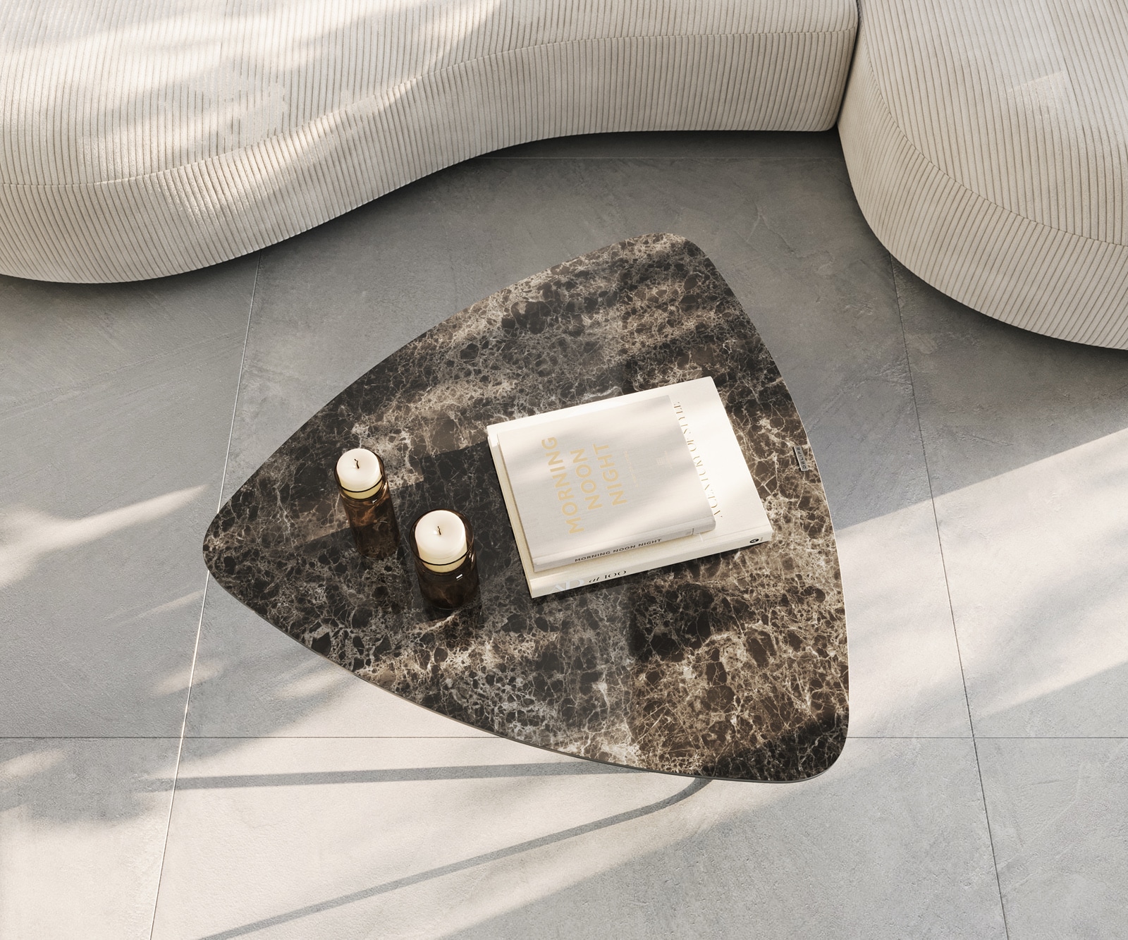 Woonkamertafel Ekrem 88x85 cm keramiek Laminam®Emperador extra Lucidato donkerbruin Hairpin metaal zwart 2 Woonkamertafel Ekrem 88x85 cm keramiek Laminam®Emperador extra Lucidato donkerbruin Hairpin metaal zwart 2