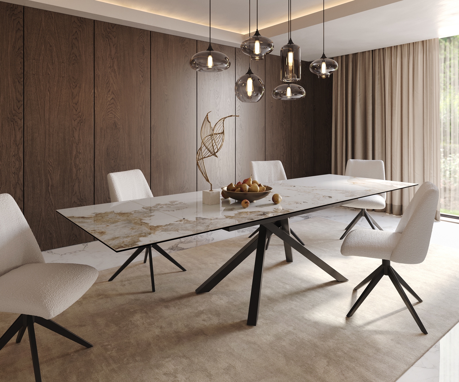 Eettafel Edge Keramische uitschuifbaar Eettafel Edge Keramische uitschuifbaar