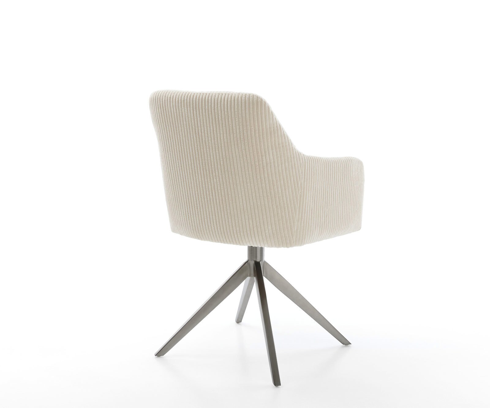 Draaistoel Greg-Flex koord beige kruisframe breed grafiet 360° draaibaar rocker-functie pocketveer kern 4