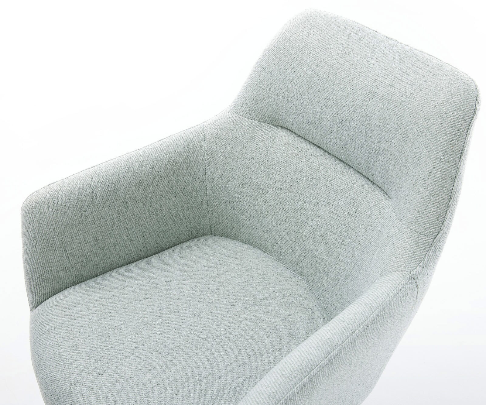 Draaistoel Pejo-Flex stripes mint kruisframe breed zwart 360° draaibaar rocker-functie pocketveer kern 4
