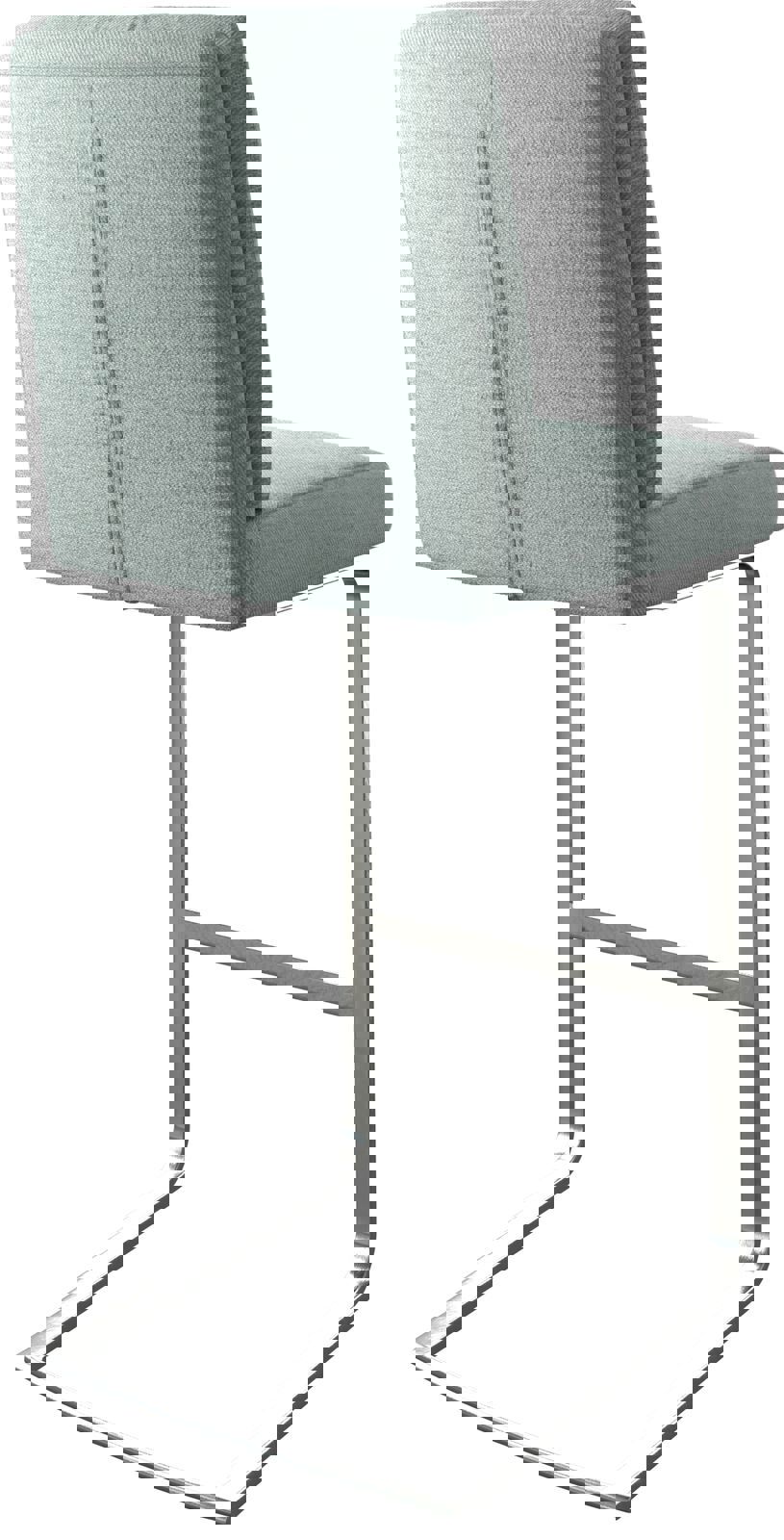 Barstoel Pela-Flex stripes mint sledestoel vlak roestvrij staal 4 Barstoel Pela-Flex stripes mint sledestoel vlak roestvrij staal 4