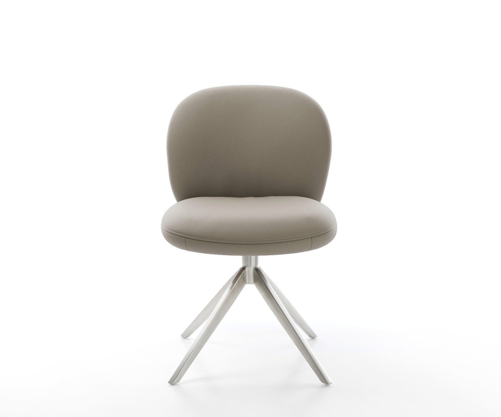 Draaistoel Nube-Flex echt leer mud kruisframe breed roestvrij staal 360° draaibaar rocker-functie pocketveer kern 1 Draaistoel Nube-Flex echt leer mud kruisframe breed roestvrij staal 360° draaibaar rocker-functie pocketveer kern 1