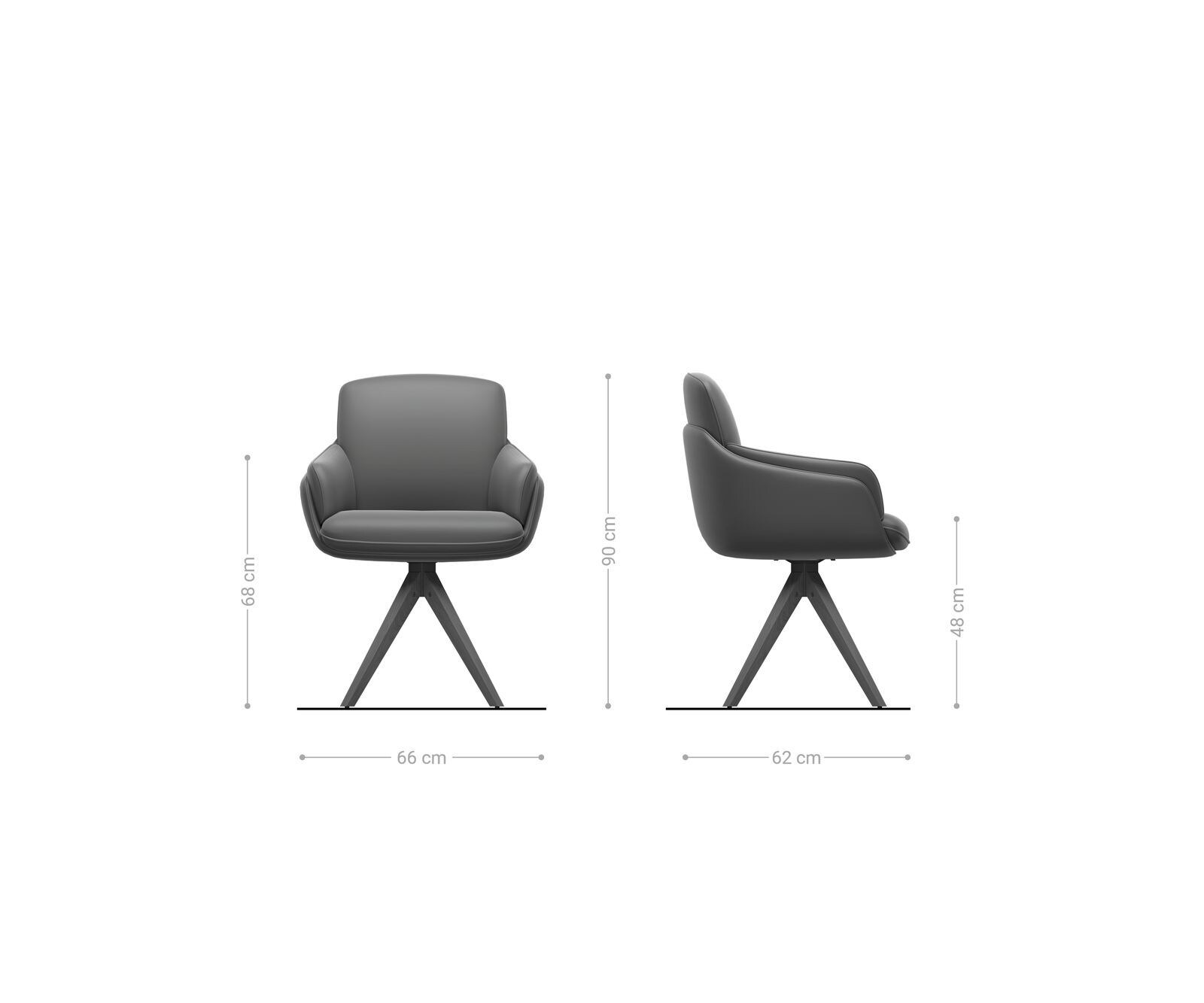 Draaistoel Luan-Flex met armleuning materiaalmix mud houten frame hoekig natuur 180° draaibaar 4 Draaistoel Luan-Flex met armleuning materiaalmix mud houten frame hoekig natuur 180° draaibaar 4