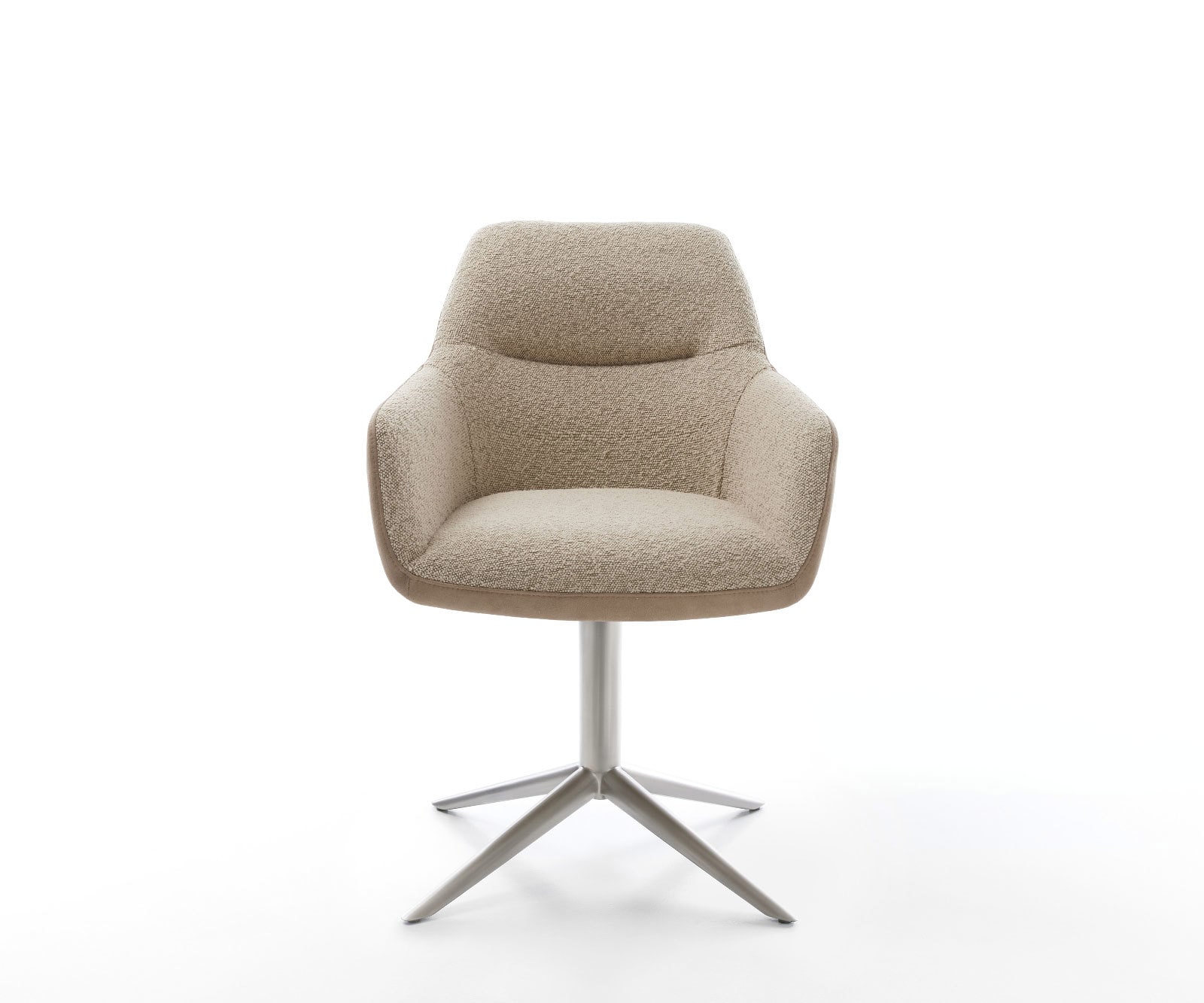 Draaistoel Pejo-Flex materiaalmix mud kruispoot roestvrij staal 360° draaibaar rocker-functie pocketveer kern 1 Draaistoel Pejo-Flex materiaalmix mud kruispoot roestvrij staal 360° draaibaar rocker-functie pocketveer kern 1