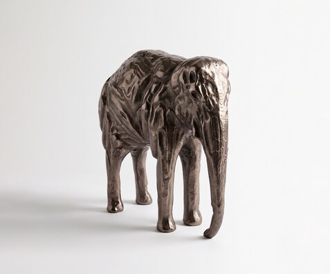 Beeldje Tembo B36 x D13 x H35 cm Aluminium Mokka Bronze Handgemaakt