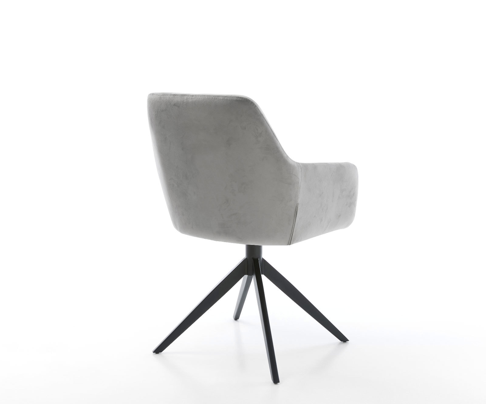 Draaistoel Pejo-Flex fluweel grijs kruisframe breed zwart 360° draaibaar rocker-functie pocketveer kern 4 Draaistoel Pejo-Flex fluweel grijs kruisframe breed zwart 360° draaibaar rocker-functie pocketveer kern 4
