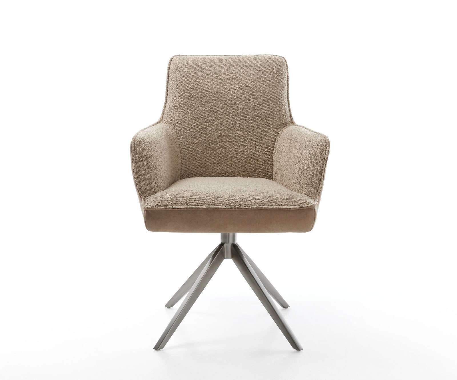 Draaistoel Heira-Flex met armleuning microvelours mud kruisframe breed grafiet 360° draaibaar rocker-functie pocketveer kern 2