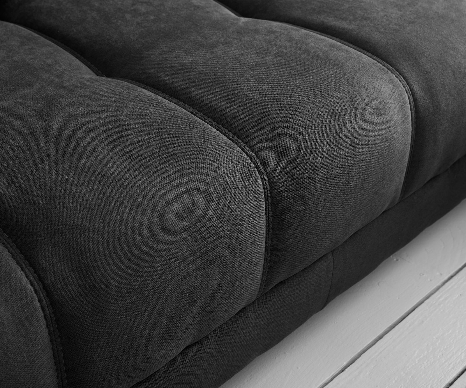 Hoekbank Josea 300x220 cm microvezel zwart Recamiere links 2 Hoekbank Josea 300x220 cm microvezel zwart Recamiere links 2