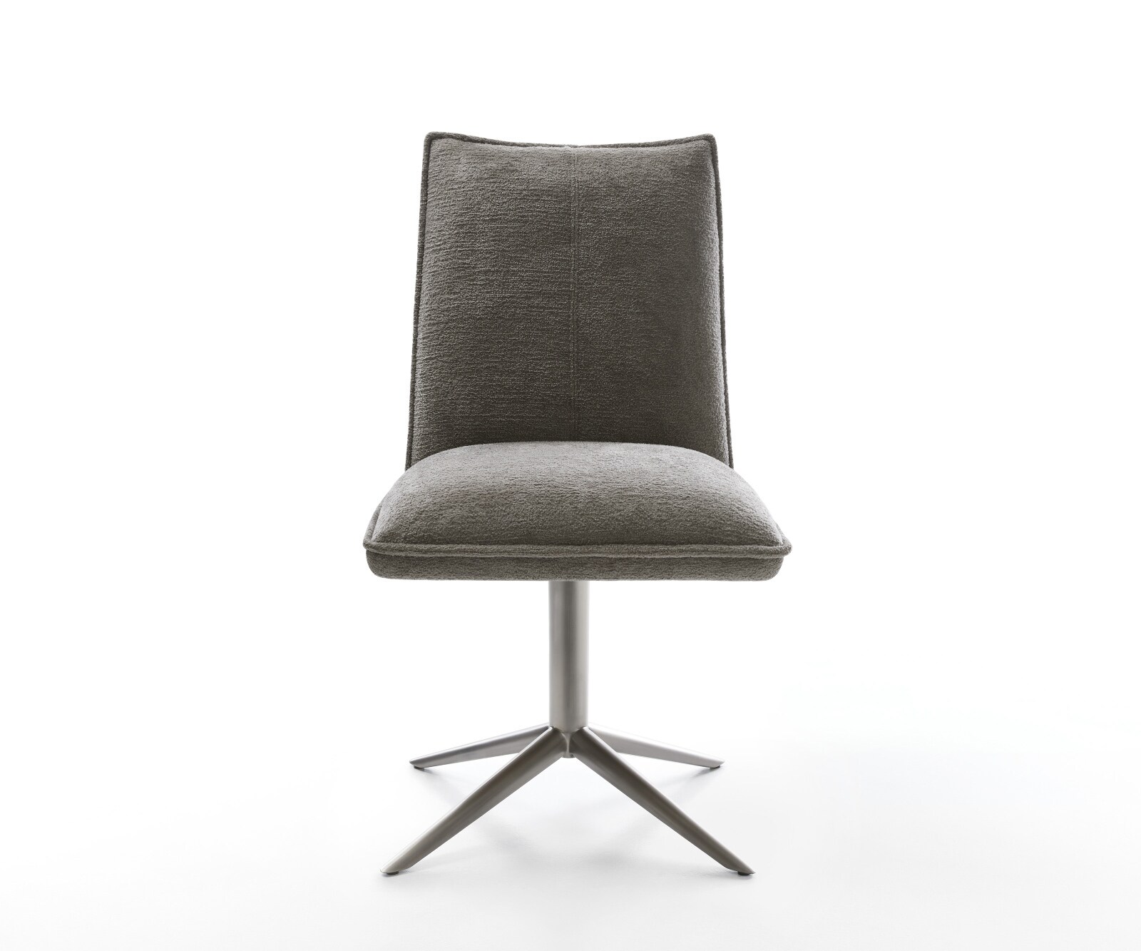 Draaistoel Lelio-Flex bouclé zacht mud kruispoot grafiet 360° draaibaar rocker-functie pocketveer kern 2