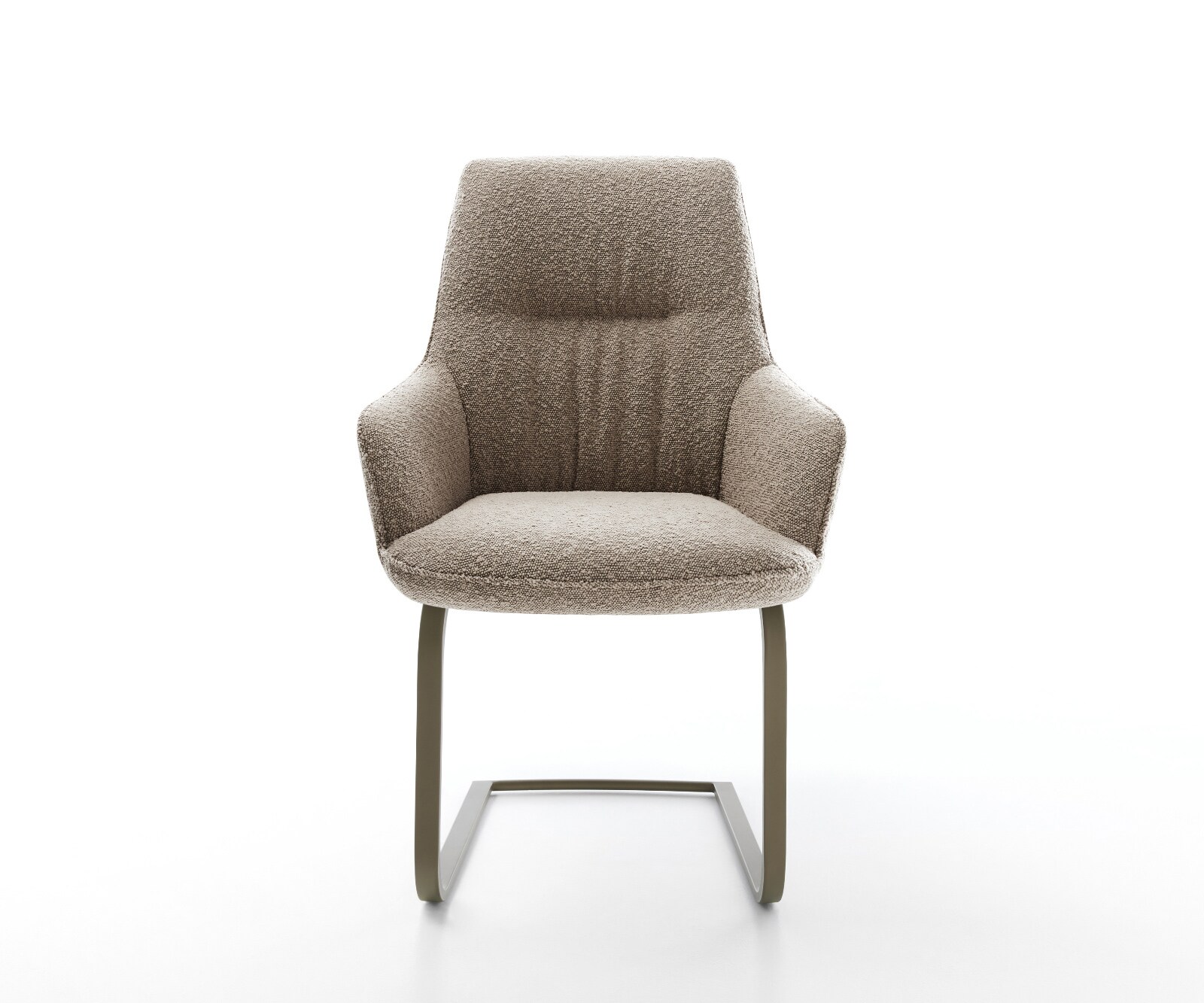 Sledemodel Zelia-Flex met armleuning bouclé mud sledemodel vlak afwerking met titanium pocketveer kern 1