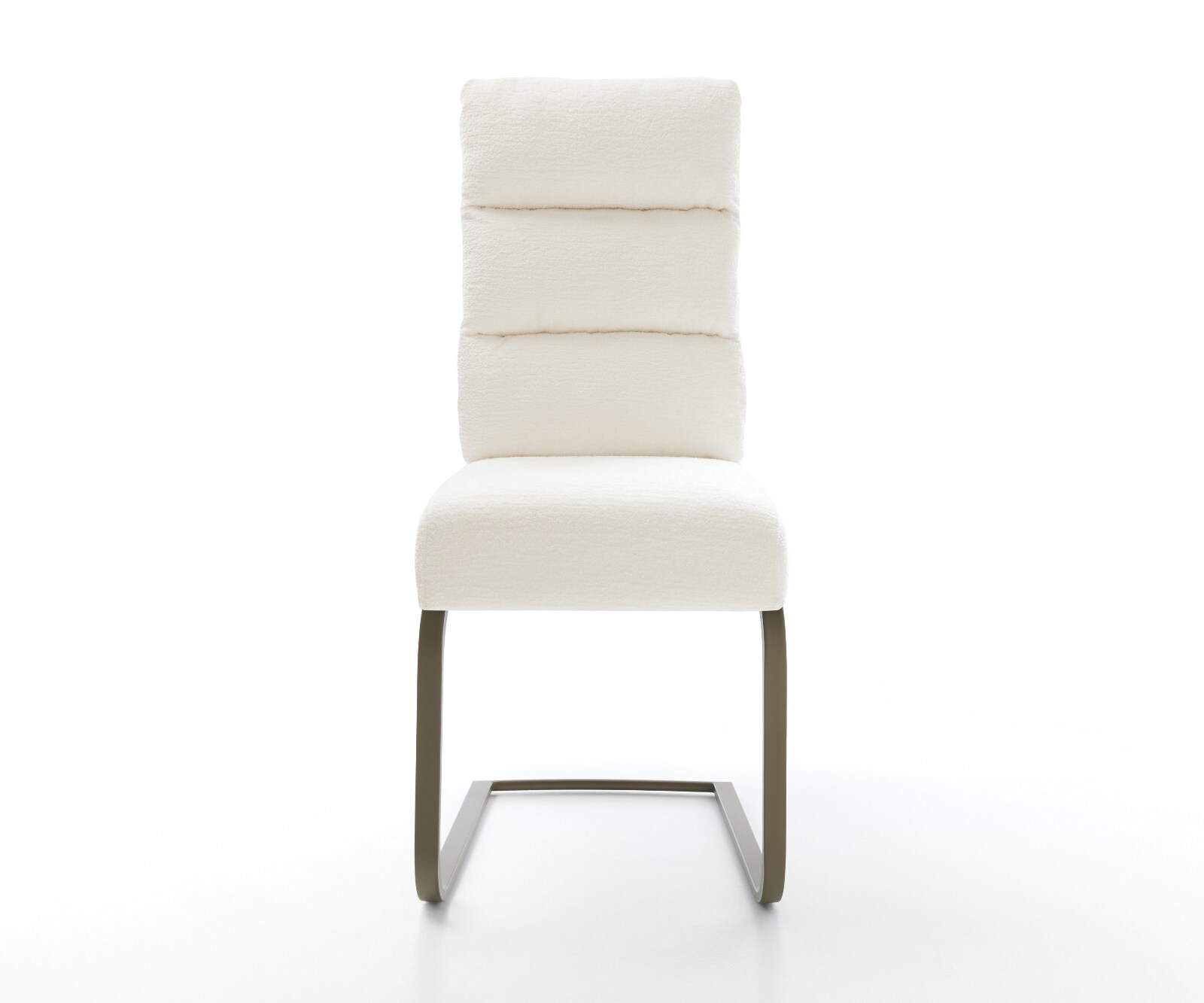 Sledemodel Pela-Flex bouclé zacht beige sledemodel vlak afwerking met titanium pocketveer kern 2