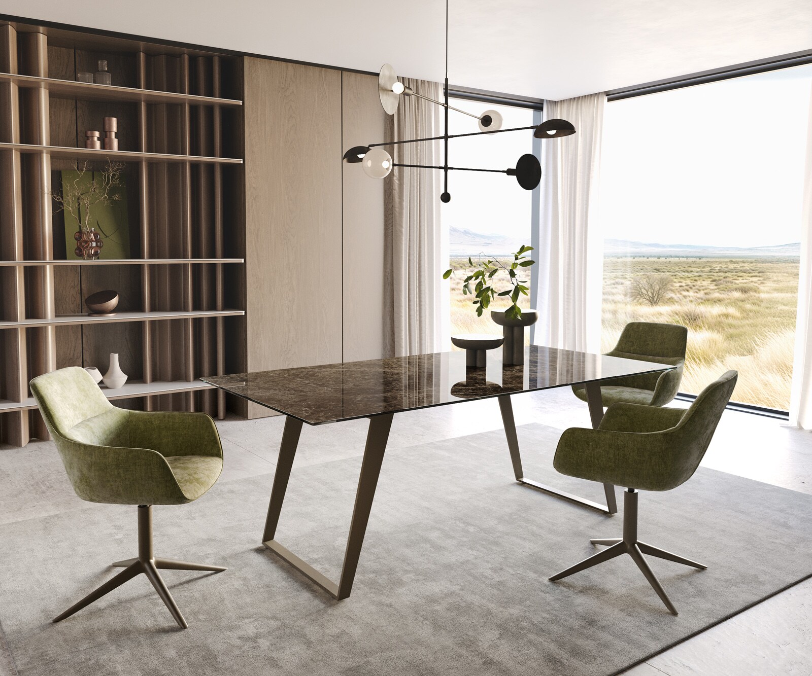 Eetkamertafel Edge 200x100 Laminam® Emperador Extra Lucidato donkerbruin metaal effectafwerking titaan schuin 4 Eetkamertafel Edge 200x100 Laminam® Emperador Extra Lucidato donkerbruin metaal effectafwerking titaan schuin 4