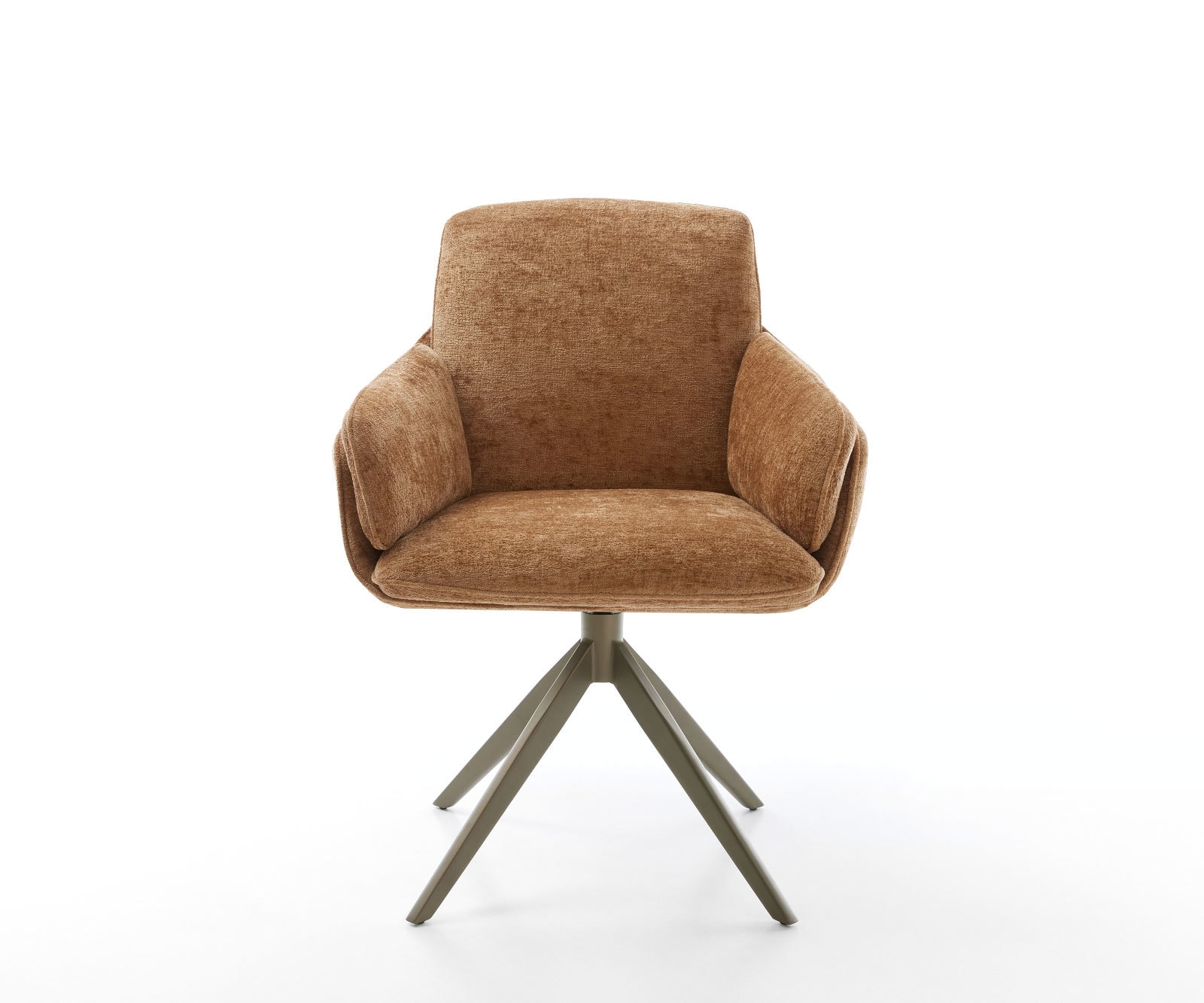 Draaistoel Luan-Flex met armleuning chenille Roest kruisframe breed afwerking met titanium 360° draaibaar rocker-functie 1 Draaistoel Luan-Flex met armleuning chenille Roest kruisframe breed afwerking met titanium 360° draaibaar rocker-functie 1