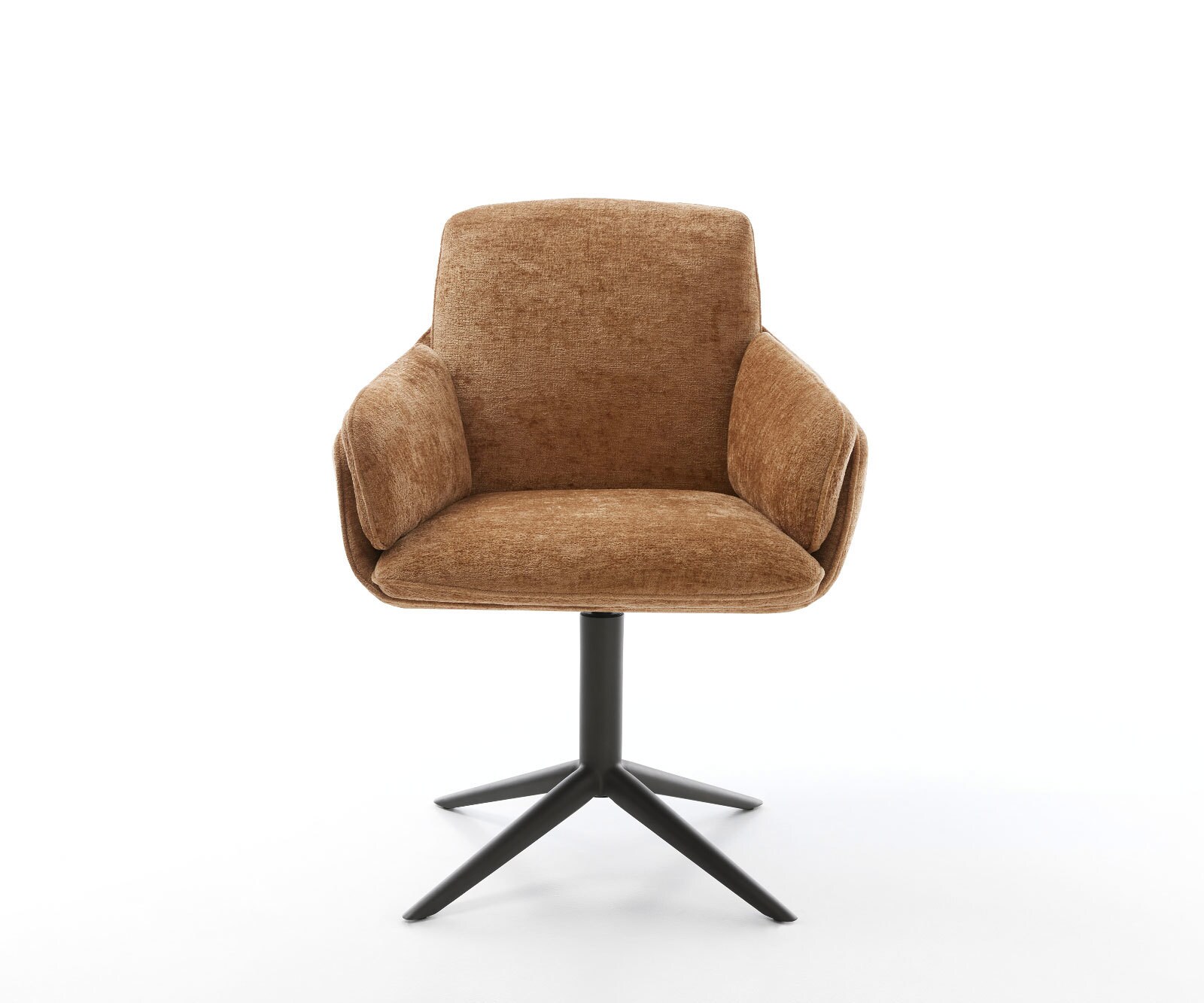 Draaistoel Luan-Flex met armleuning chenille Roest kruispoot zwart 360° draaibaar rocker-functie 1 Draaistoel Luan-Flex met armleuning chenille Roest kruispoot zwart 360° draaibaar rocker-functie 1