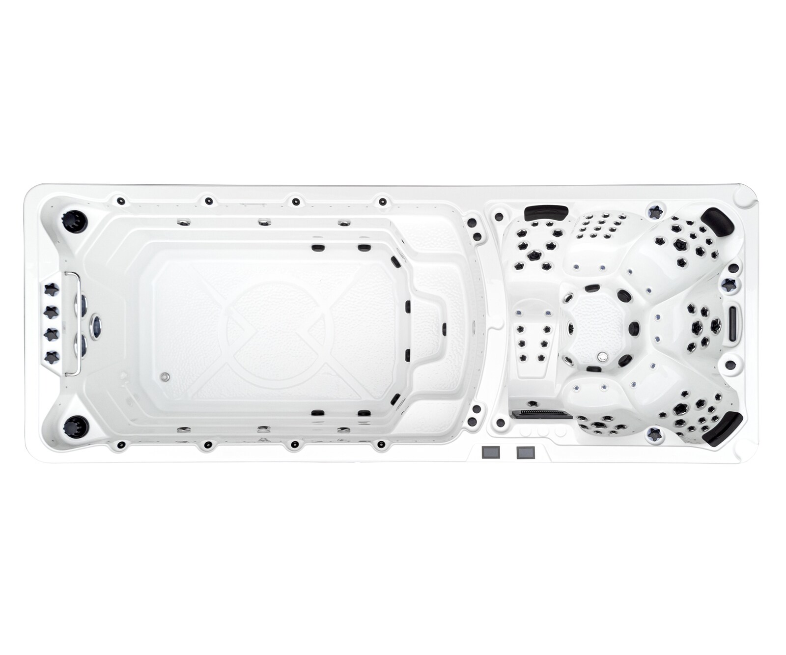 Swim Spa Weiß 590x220x160 cm 1