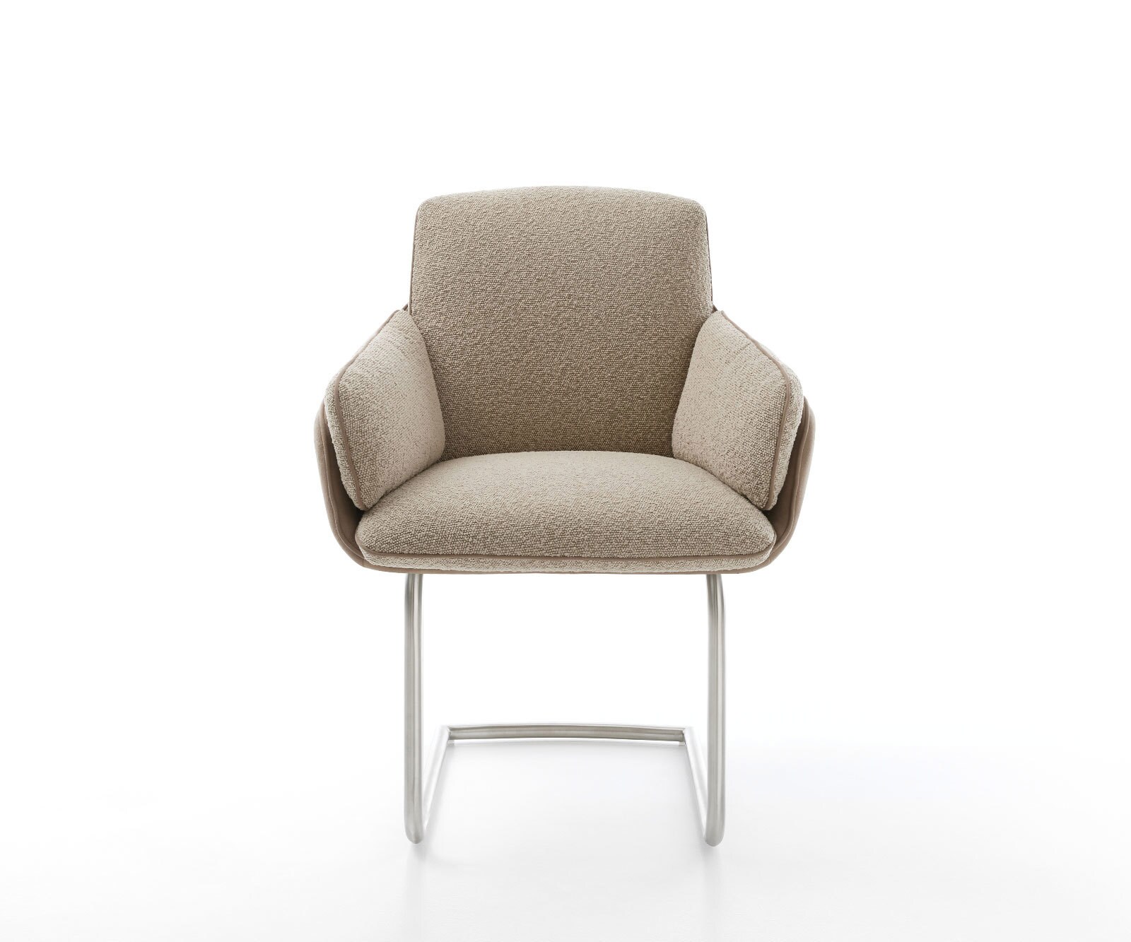 Sledemodel Luan-Flex met armleuning materiaalmix mud sledemodel rond roestvrij staal 1 Sledemodel Luan-Flex met armleuning materiaalmix mud sledemodel rond roestvrij staal 1