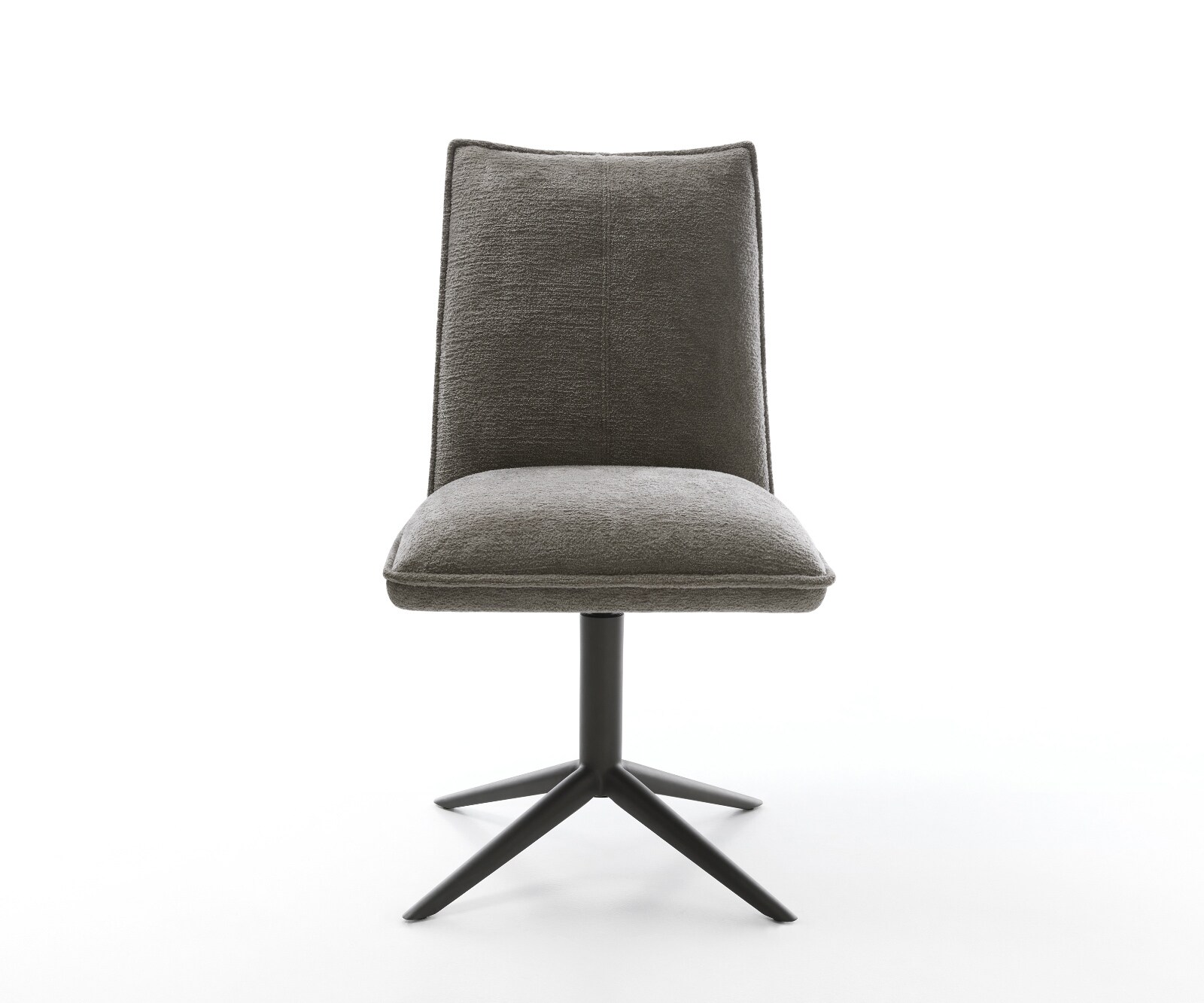 Draaistoel Lelio-Flex bouclé zacht mud kruispoot zwart 360° draaibaar rocker-functie pocketveer kern 2