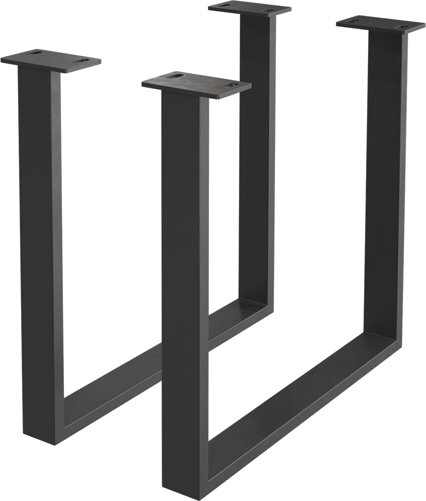 Tafelframe metaal zwart smal (2-er Set)