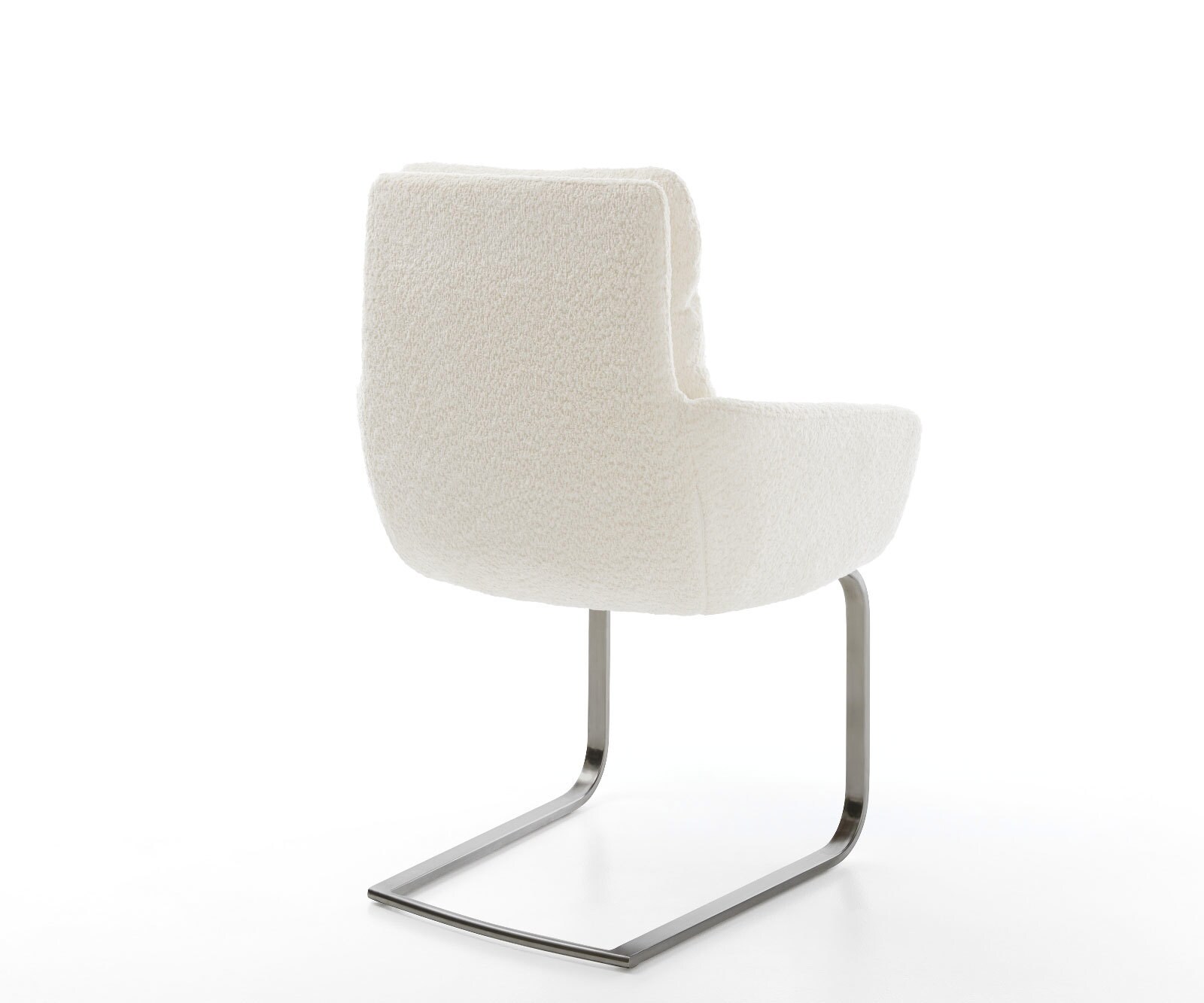 Sledemodel Abelia-Flex met armleuning bouclé wit sledemodel vlak grafiet 4 Sledemodel Abelia-Flex met armleuning bouclé wit sledemodel vlak grafiet 4