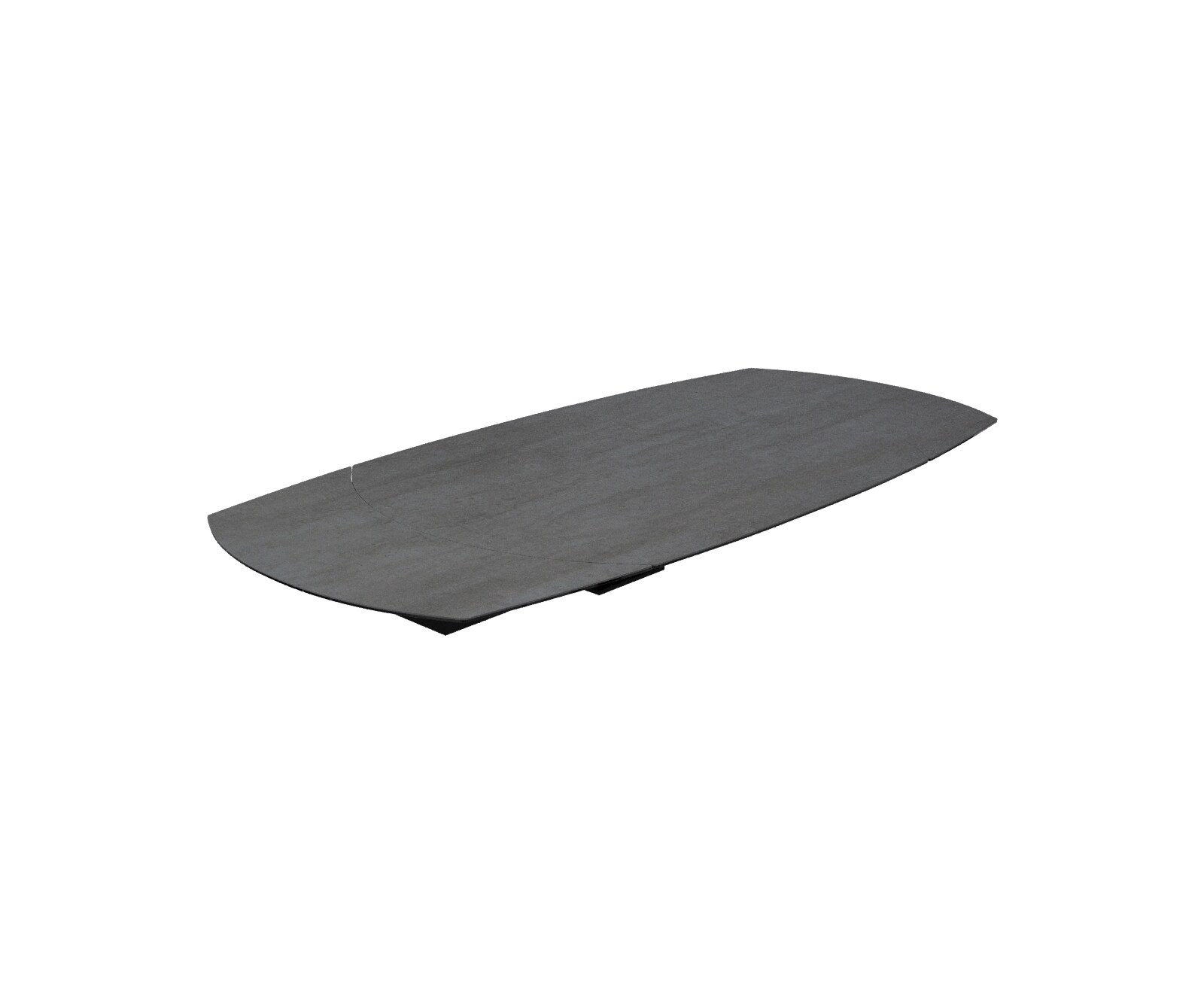 Eettafelblad Edge Boot 130-200x100 cm keramiek Beton Grijs uittrekbaar 1