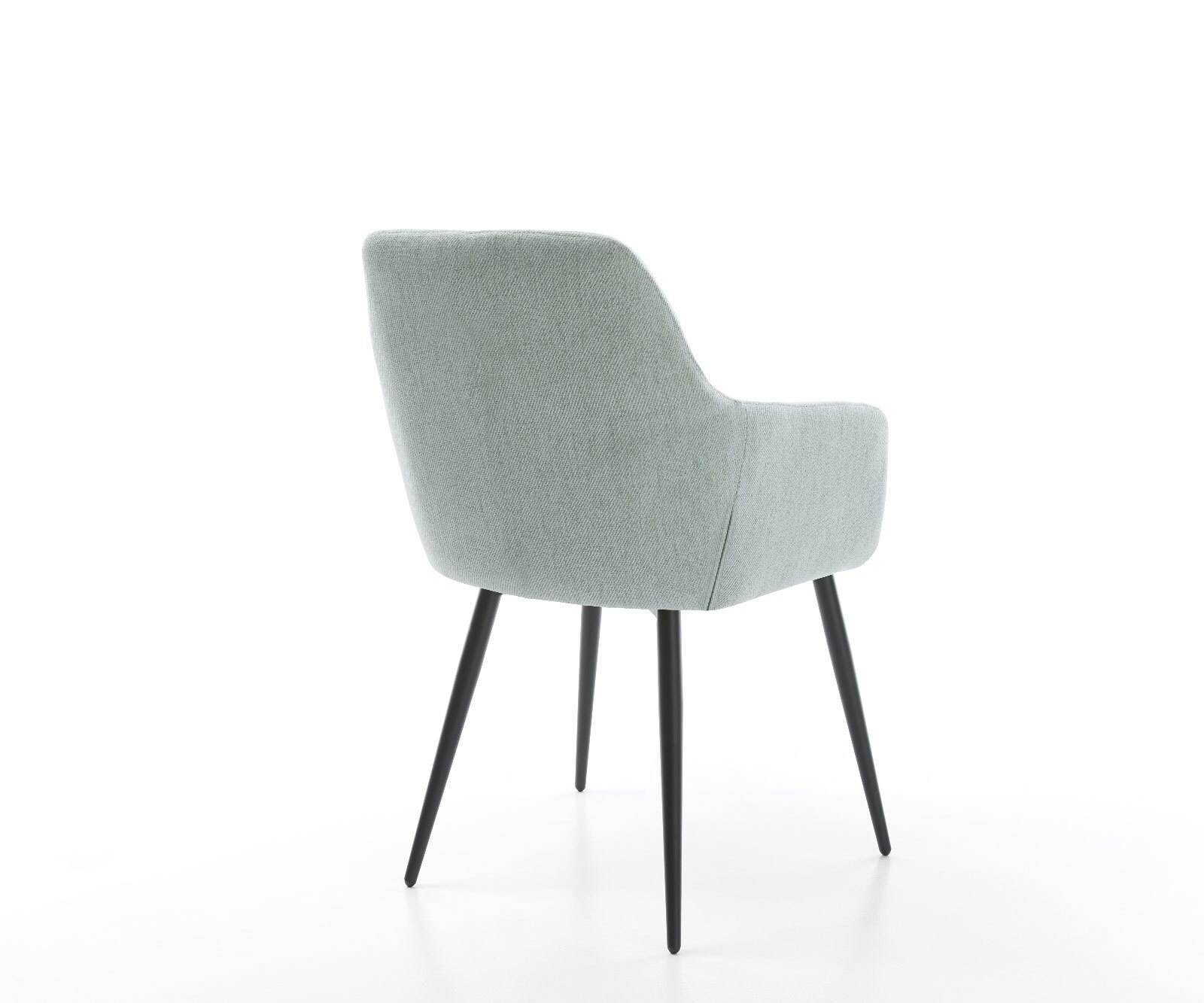 Eetkamerstoel Pejo-Flex stripes mint 4-poot conisch zwart pocketveer kern 4 Eetkamerstoel Pejo-Flex stripes mint 4-poot conisch zwart pocketveer kern 4