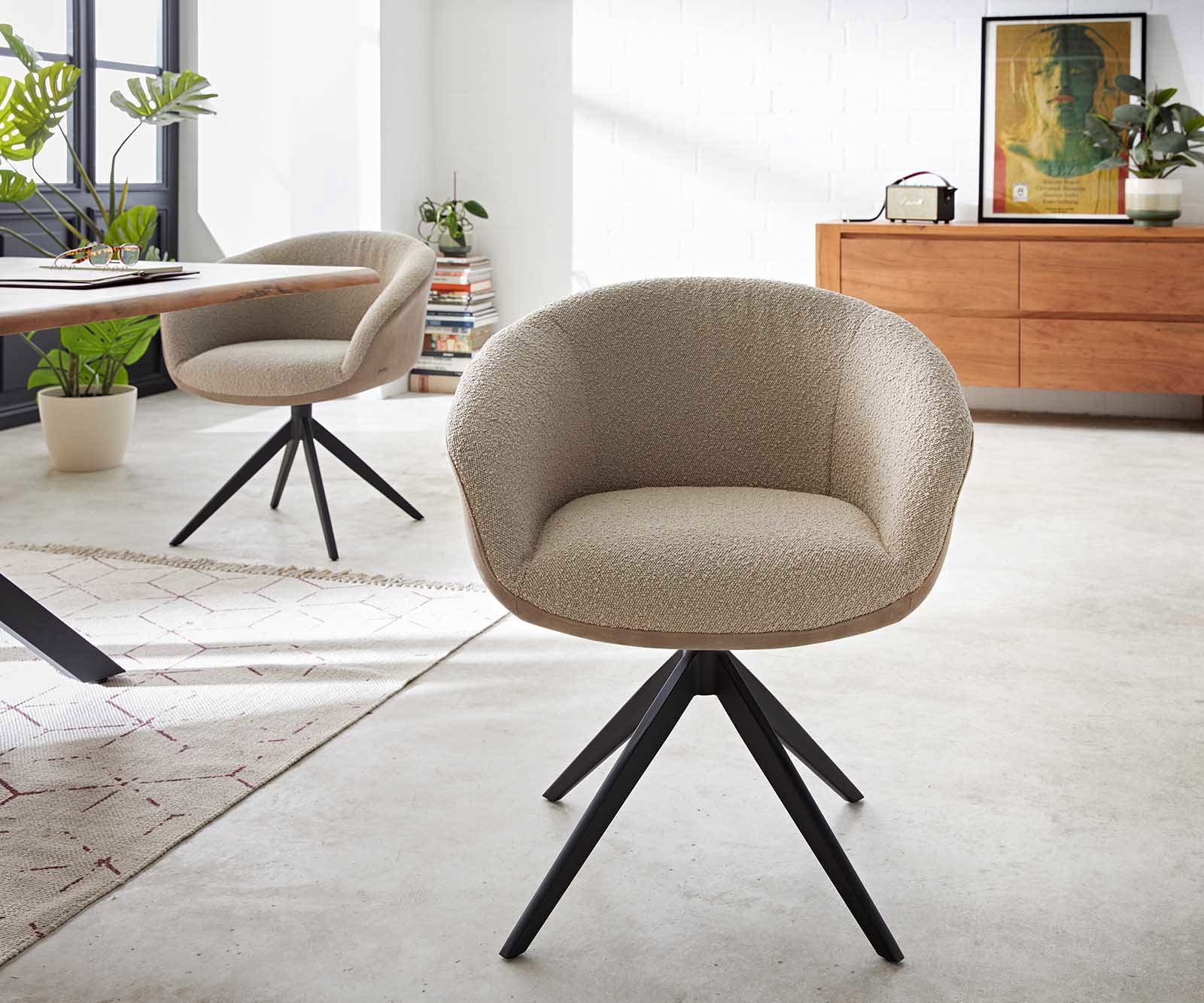 Draaistoel Vinka-Flex met armleuning materiaalmix mud kruisframe breed zwart 360° draaibaar pocketveer kern 1 Draaistoel Vinka-Flex met armleuning materiaalmix mud kruisframe breed zwart 360° draaibaar pocketveer kern 1