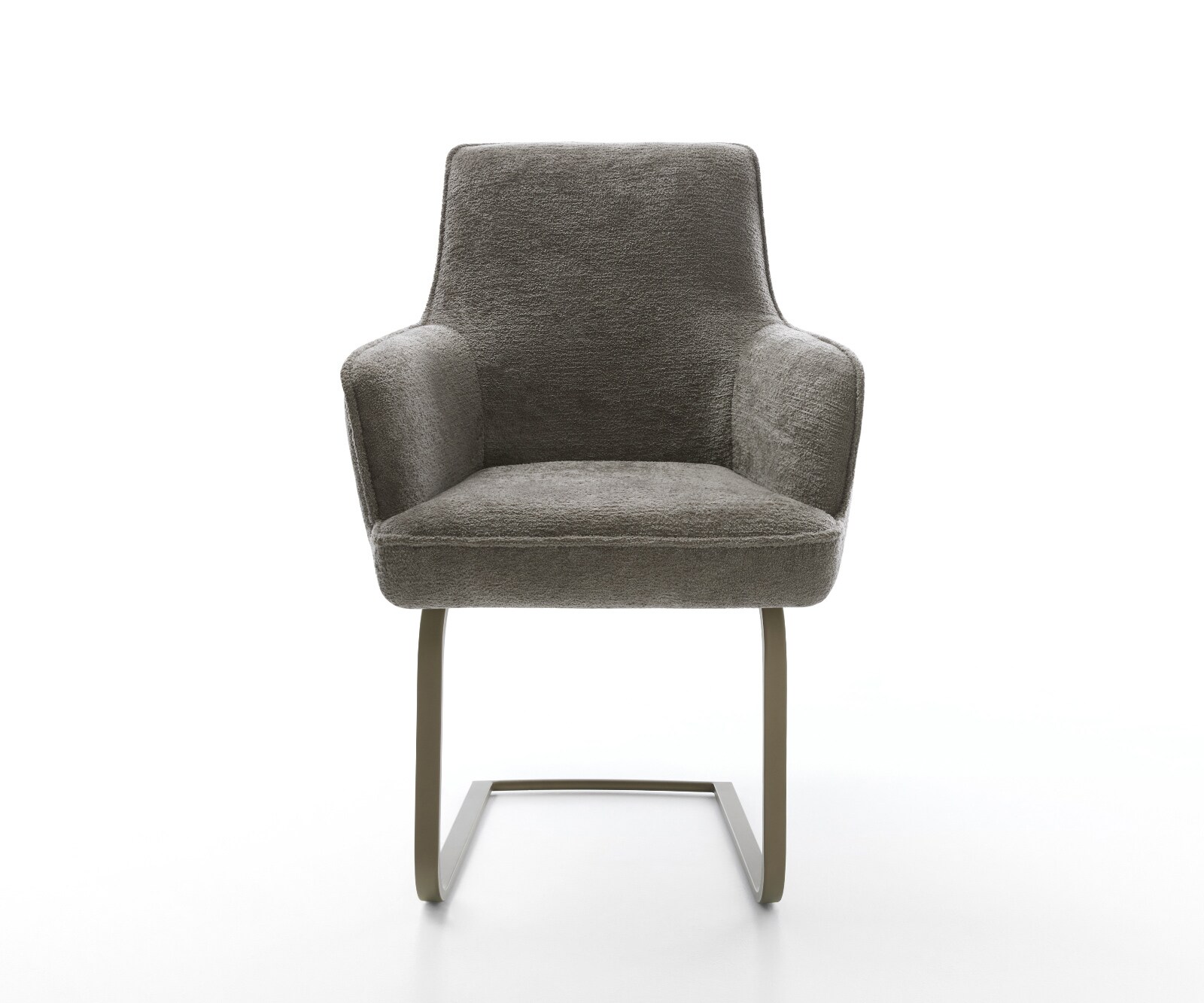 Sledemodel Heira-Flex met armleuning bouclé zacht mud sledemodel vlak afwerking met titanium pocketveer kern 2