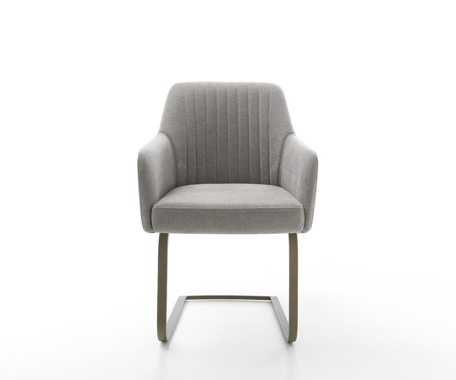 Sledemodel Greg-Flex zachte stof met structuur grijs sledemodel vlak afwerking met titanium pocketveer kern 2