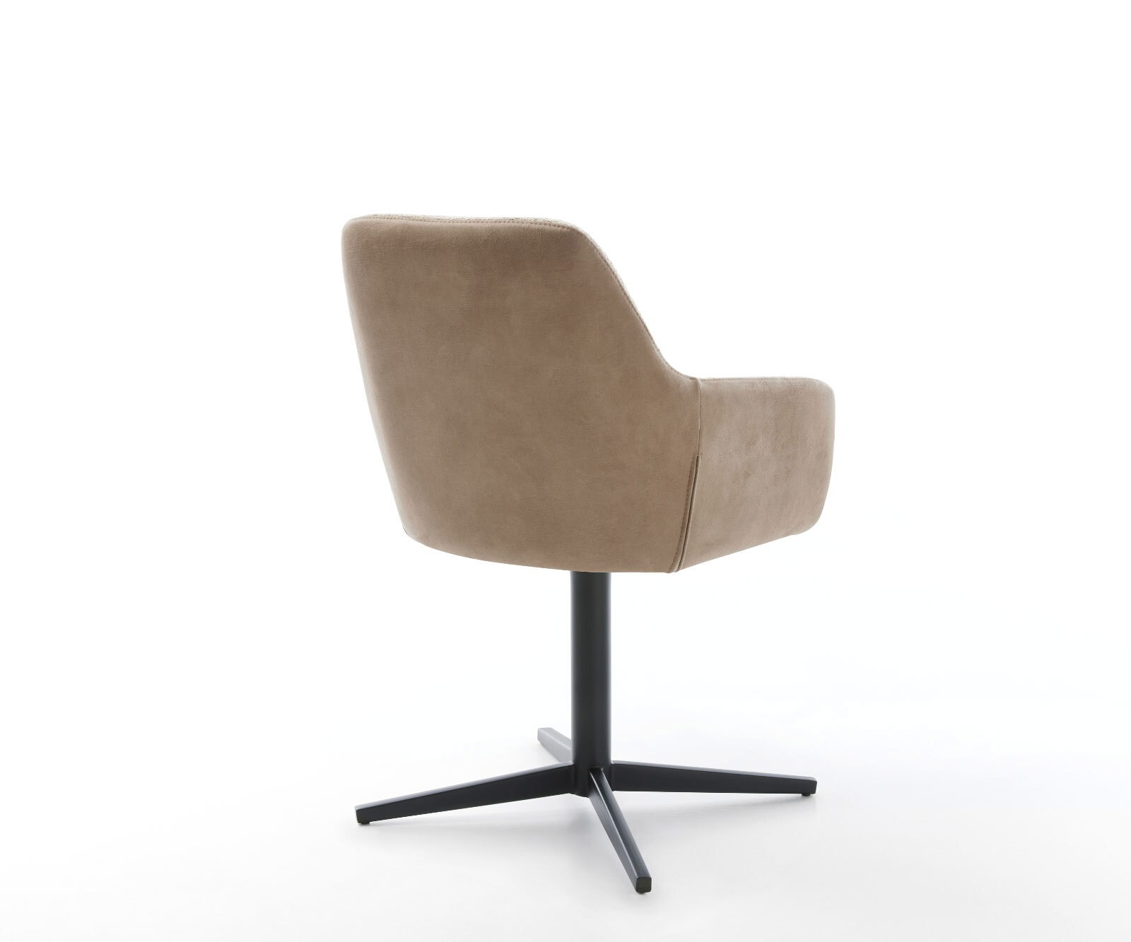 Draaistoel Pejo-Flex materiaalmix mud kruispoot zwart 360° draaibaar pocketveer kern 4