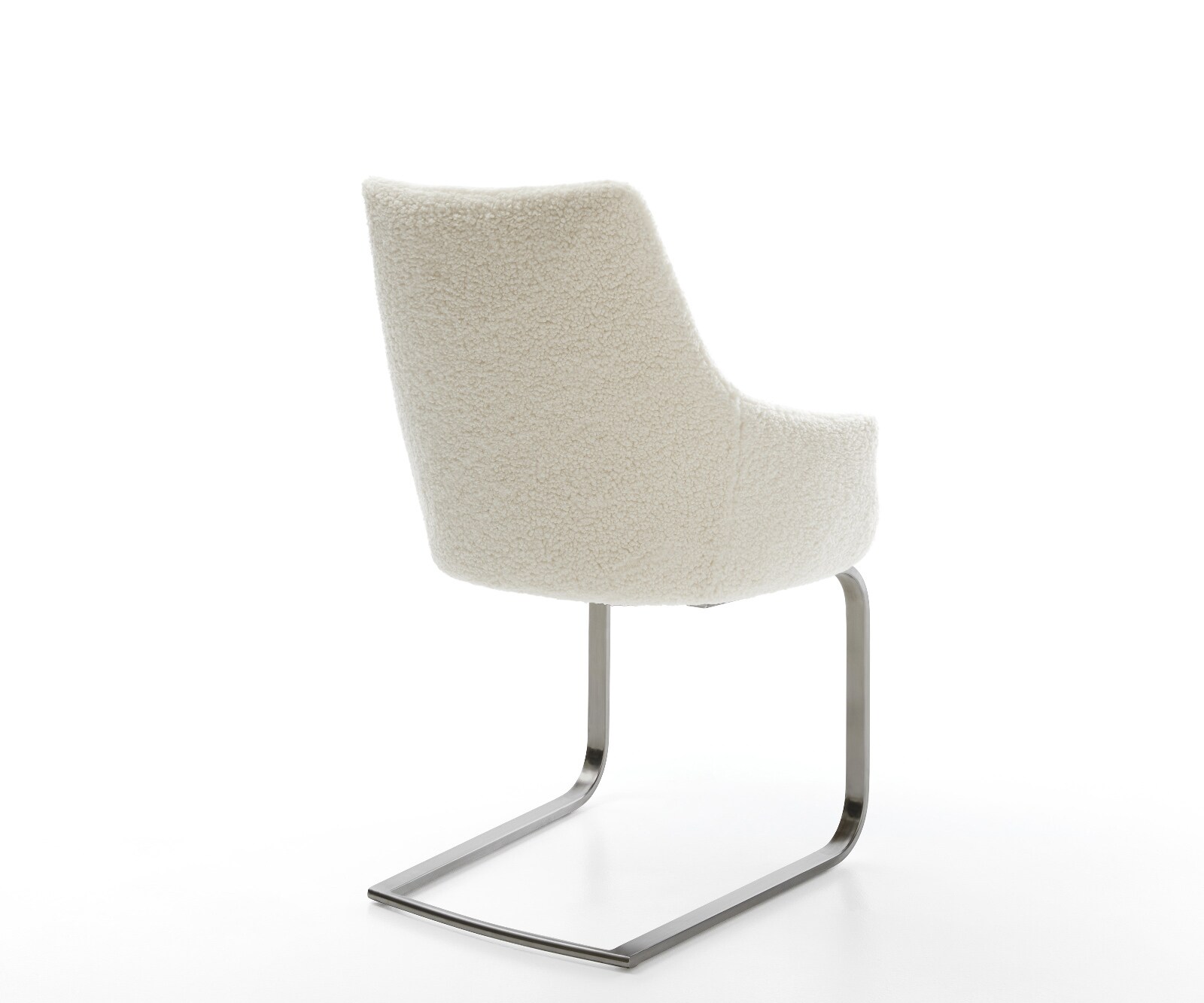 Sledemodel Alja-Flex met armleuning teddy beige sledemodel vlak grafiet pocketveer kern 4