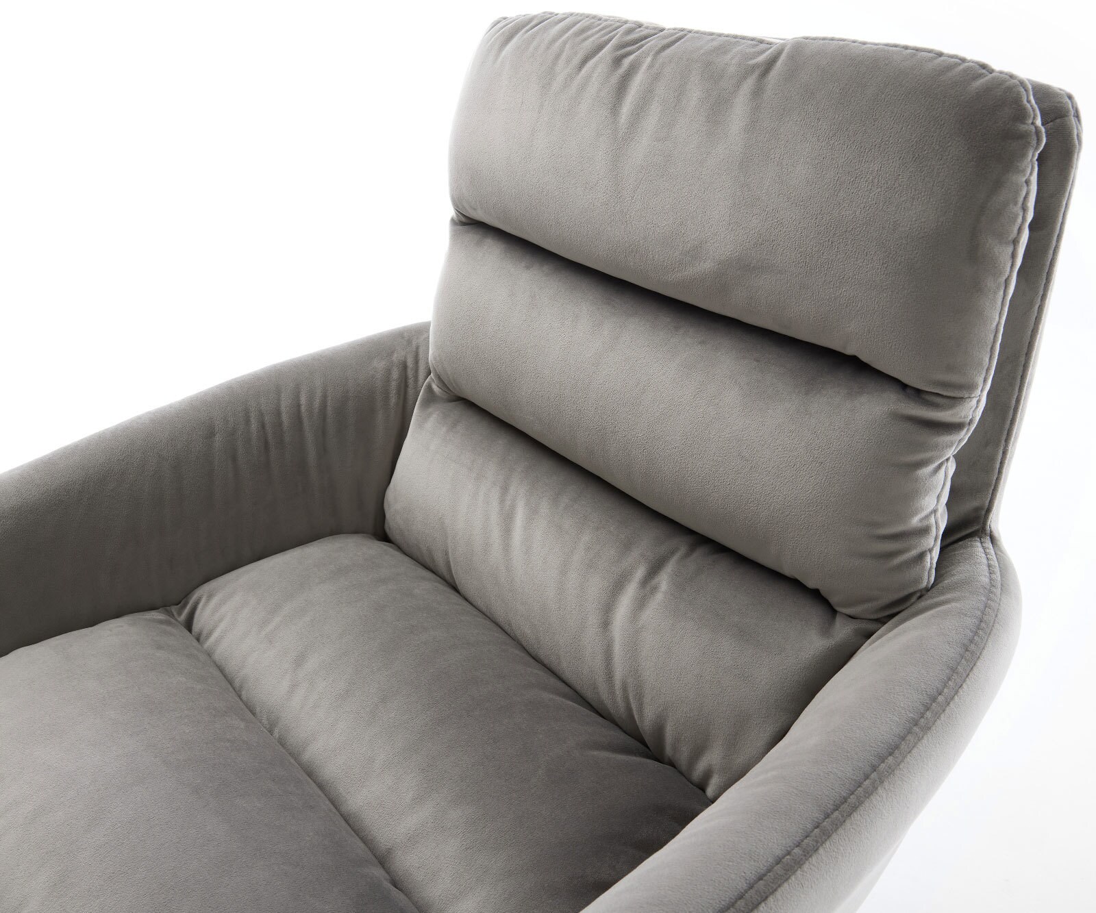 Draaistoel Abelia-Flex met armleuning fluweel grijs kruisframe breed zwart 360° draaibaar rocker-functie 3 Draaistoel Abelia-Flex met armleuning fluweel grijs kruisframe breed zwart 360° draaibaar rocker-functie 3