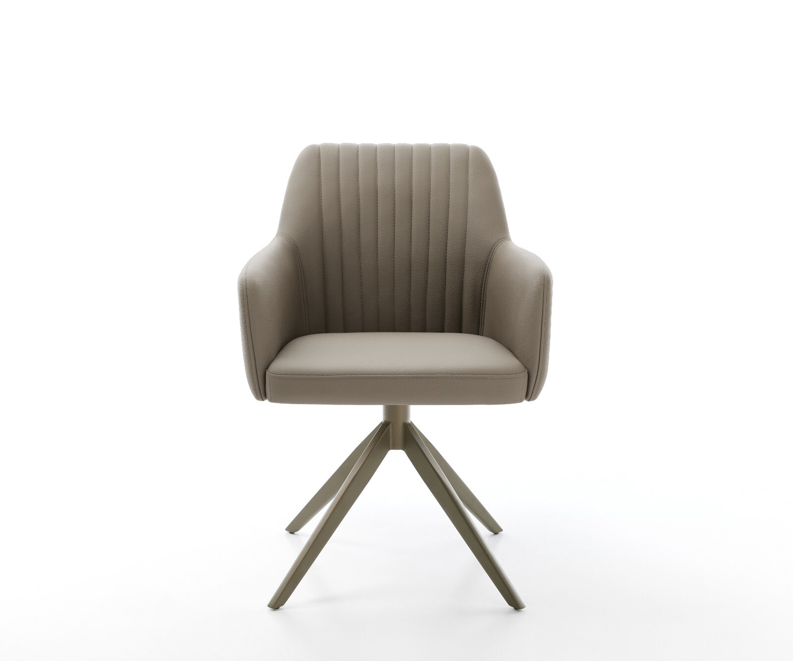 Draaistoel Greg-Flex echt leer mud kruisframe breed afwerking met titanium 360° draaibaar rocker-functie pocketveer kern 2