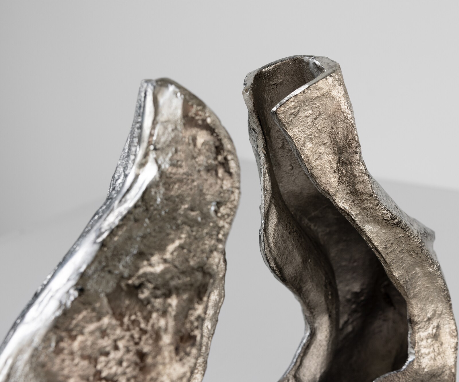 Sculptuur Nexora B40 x D15 x H33 cm Aluminium Platin Handgemaakt 5