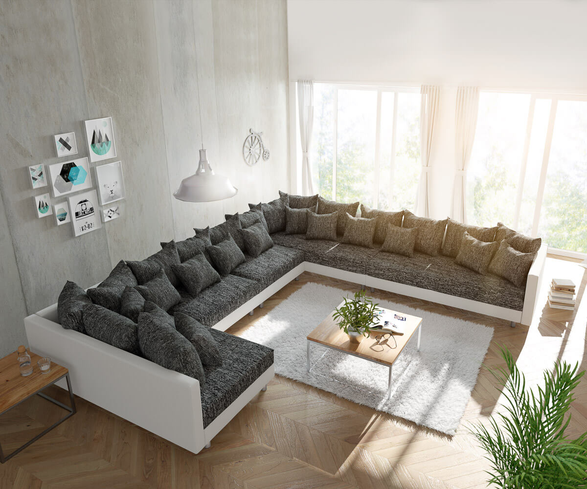  Bank Clovis XXL woonlandschap modulaire design bank 5