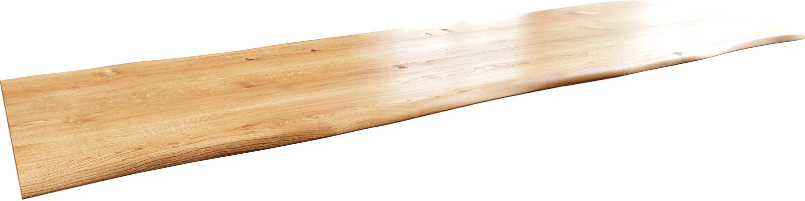Eettafelblad Edge 300x100x4 cm eiken natuur Live-Edge