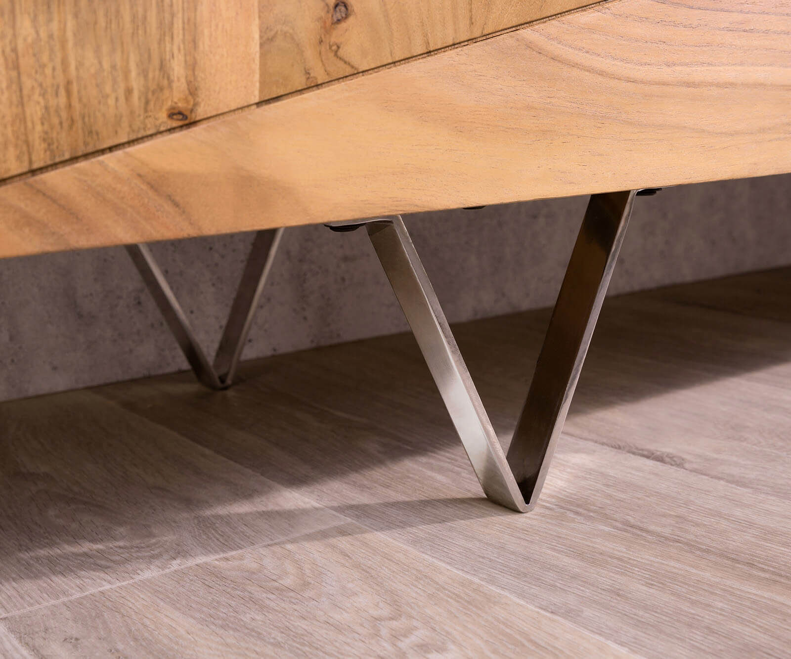 Designer-tv-meubel Wyatt 175 cm acacia natuur 2 deuren 1 klep 4
