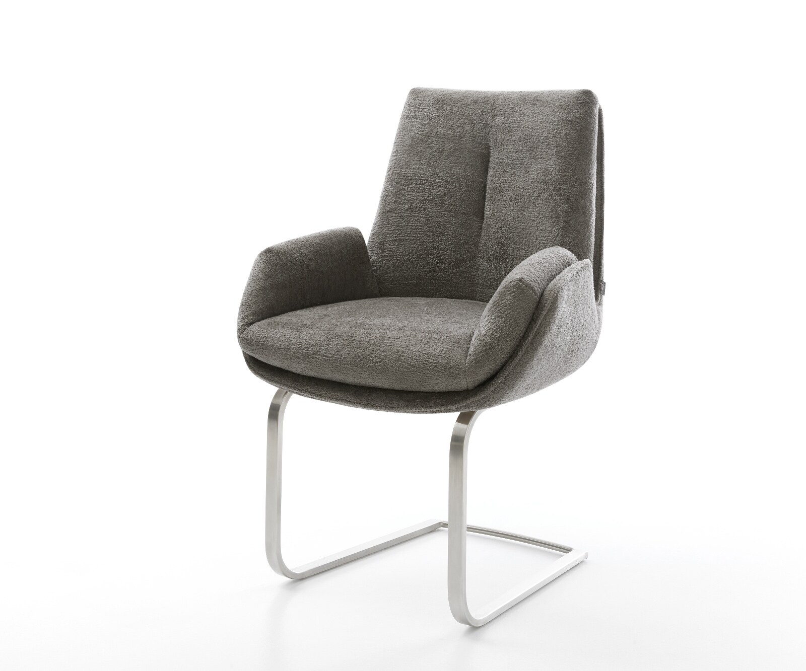 Sledemodel Clea-Flex bouclé zacht mud sledemodel vlak roestvrij staal pocketveer kern 1