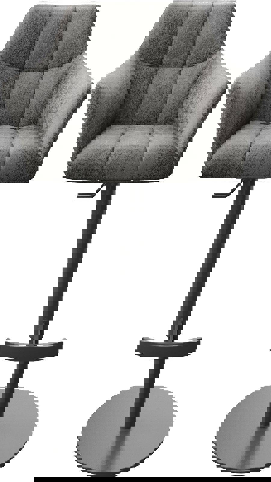 Barstoel Yulo-Flex vintage grijs draaivoet hoogteverstelbaar metaal 3 Barstoel Yulo-Flex vintage grijs draaivoet hoogteverstelbaar metaal 3