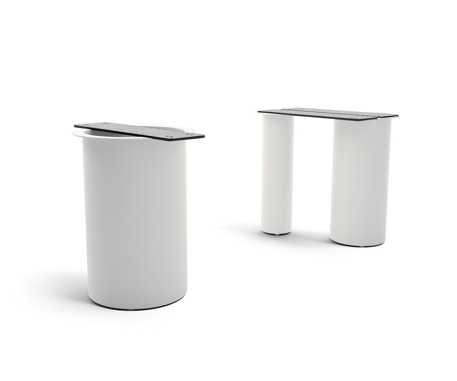 Tafelframe Troa metaal wit voor tafelbladen vanaf 200 cm Tafelframe Troa metaal wit voor tafelbladen vanaf 200 cm