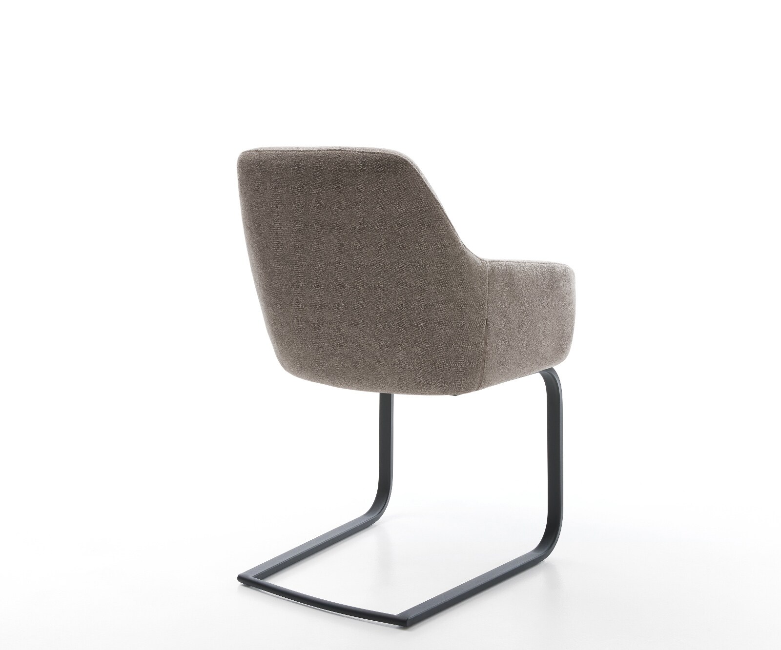 Sledemodel Pejo-Flex zachte stof met structuur taupe sledemodel vlak zwart pocketveer kern 5