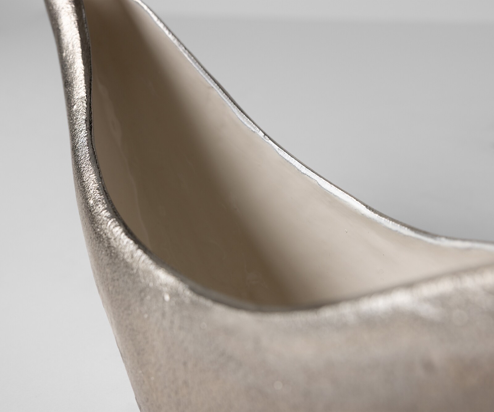 Sculptuur Navira B51 x D13 x H20 cm Aluminium Platin Opal Handgemaakt 5