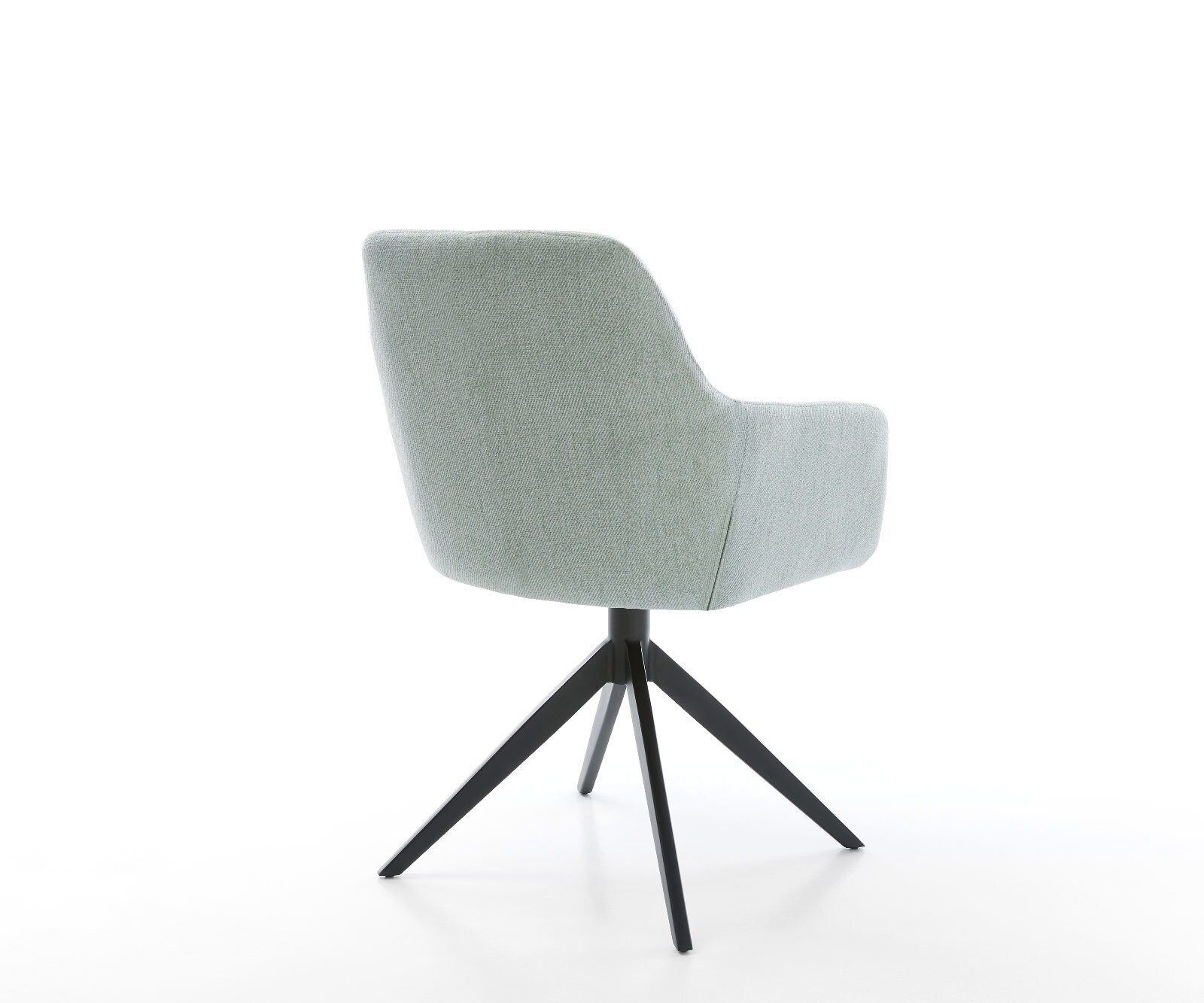 Draaistoel Pejo-Flex stripes mint kruisframe breed zwart 360° draaibaar rocker-functie pocketveer kern 5