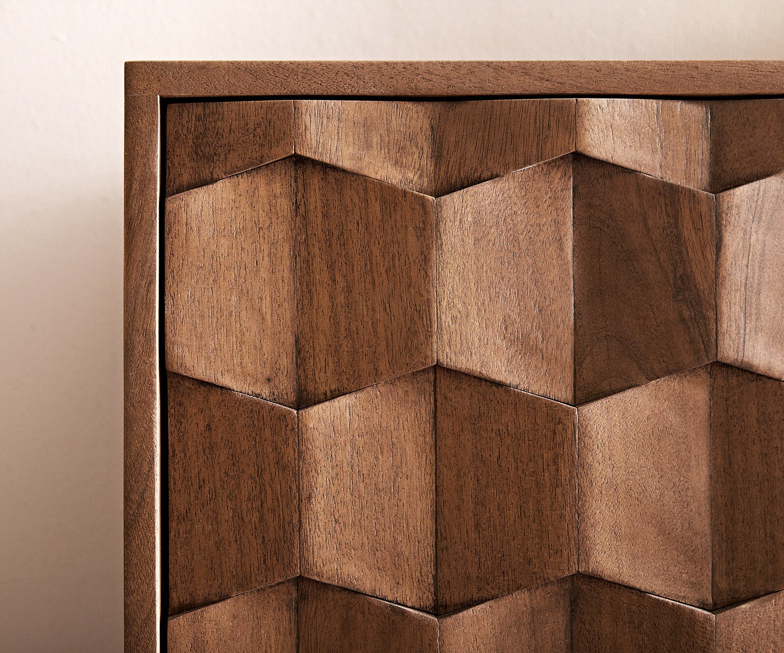 Dressoir Fevo 175 cm Acacia bruin 2 deuren 3 schuifladen L-poot 6 Dressoir Fevo 175 cm Acacia bruin 2 deuren 3 schuifladen L-poot 6