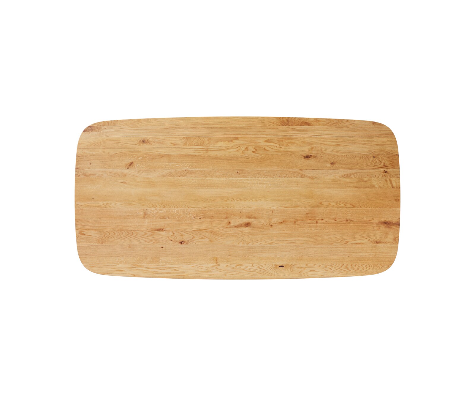 Eettafelblad Edge Boot 240x120x2,5-3 cm eiken natuur Zwitserse rand 1