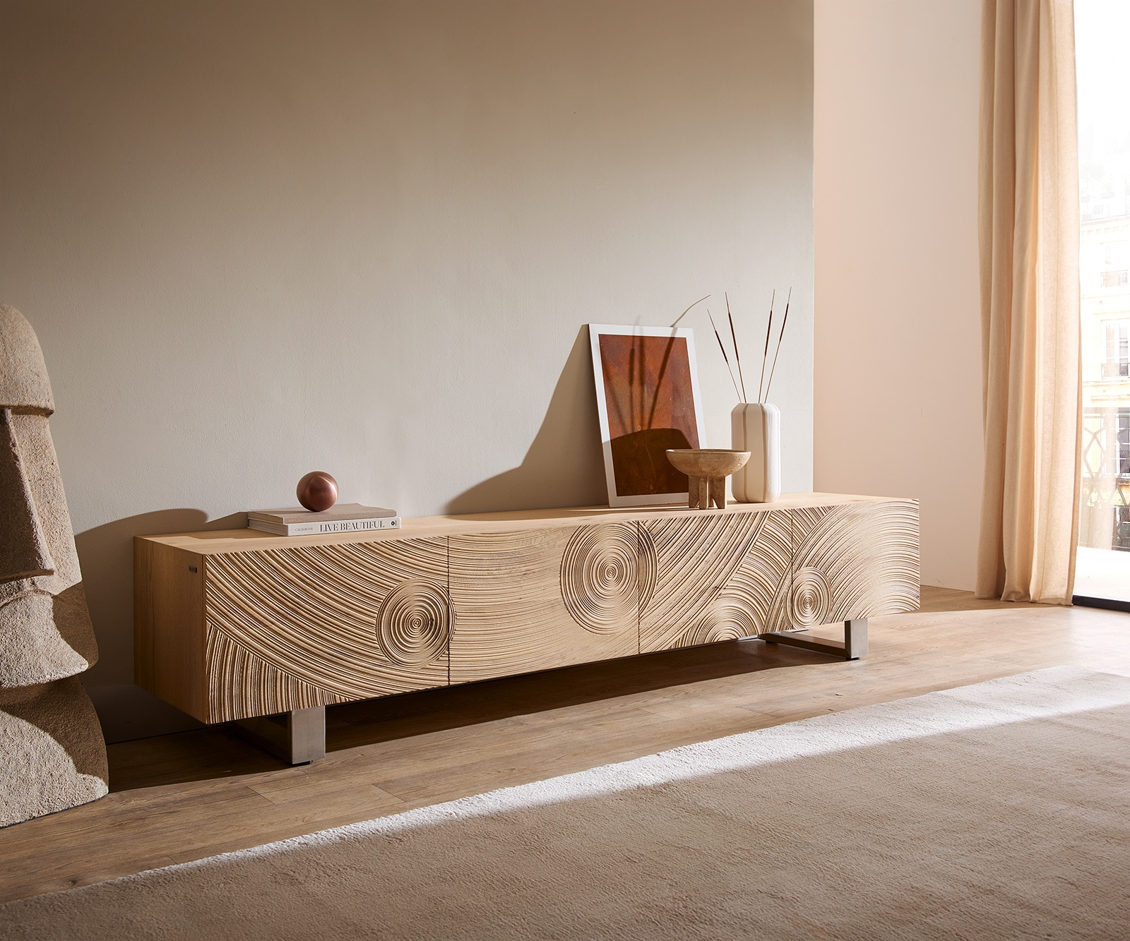 Tv-meubel Ashara 3D effect Tv-meubel Ashara 3D effect